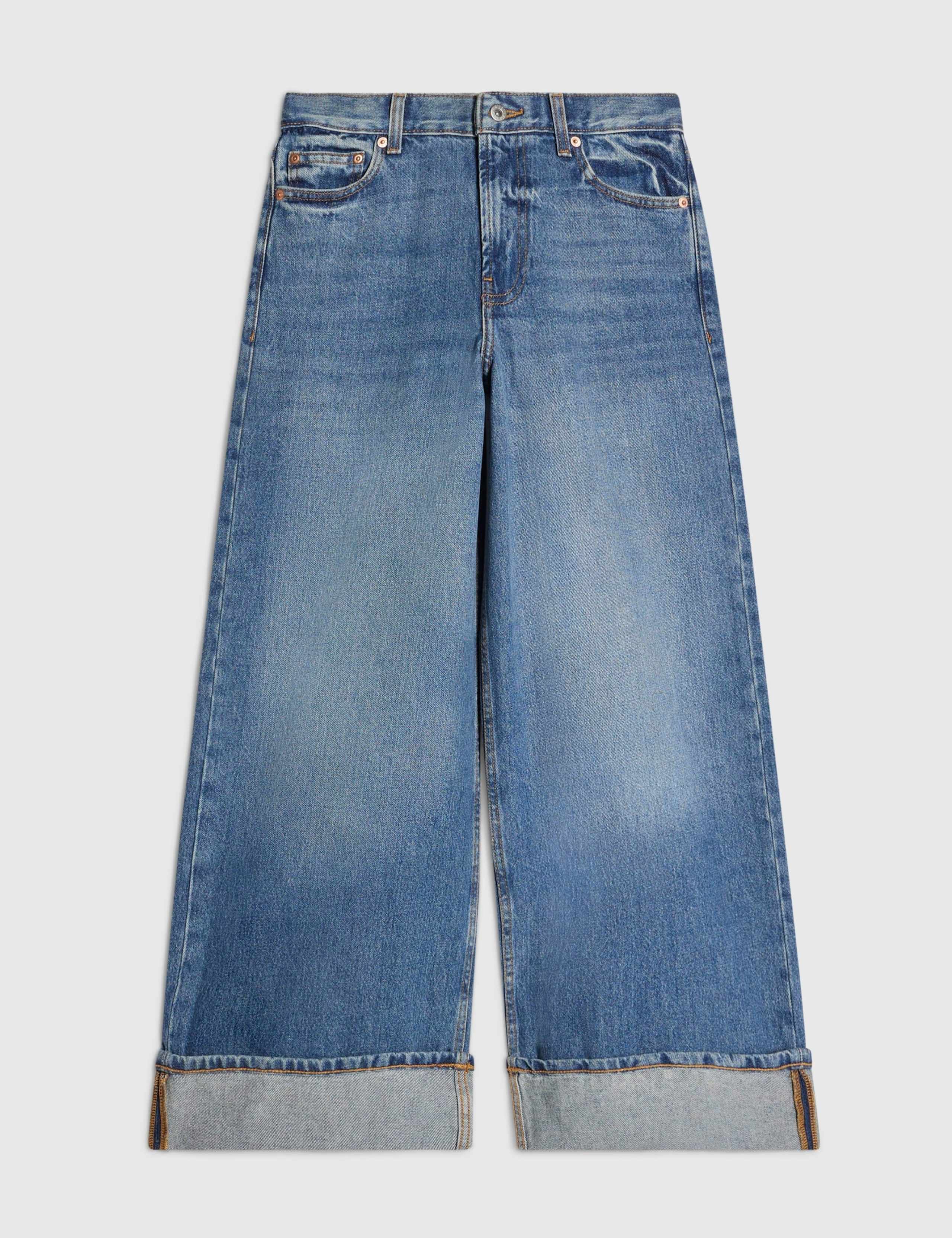 Turn Up Hem Wide Leg Jean 2 of 6