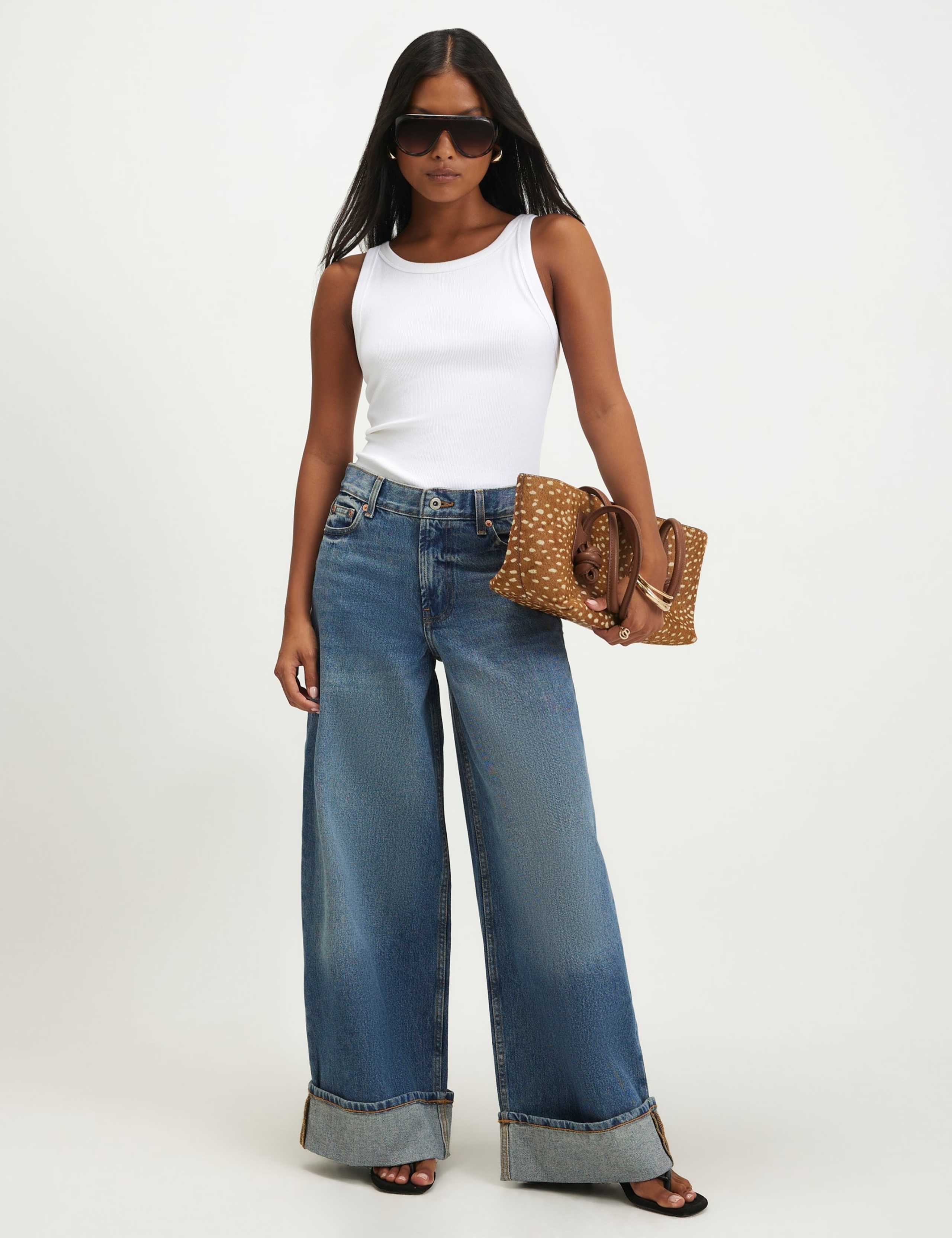 Turn Up Hem Wide Leg Jean 4 of 6