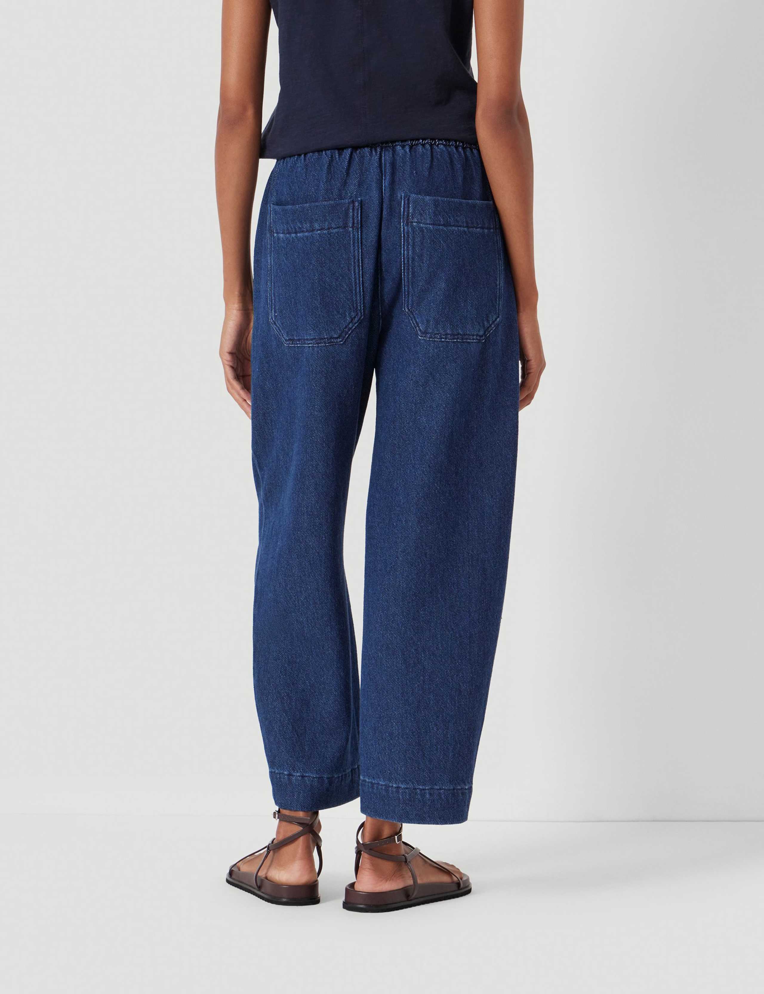 Denim Mid Rise Barrel Leg Jeans 5 of 6