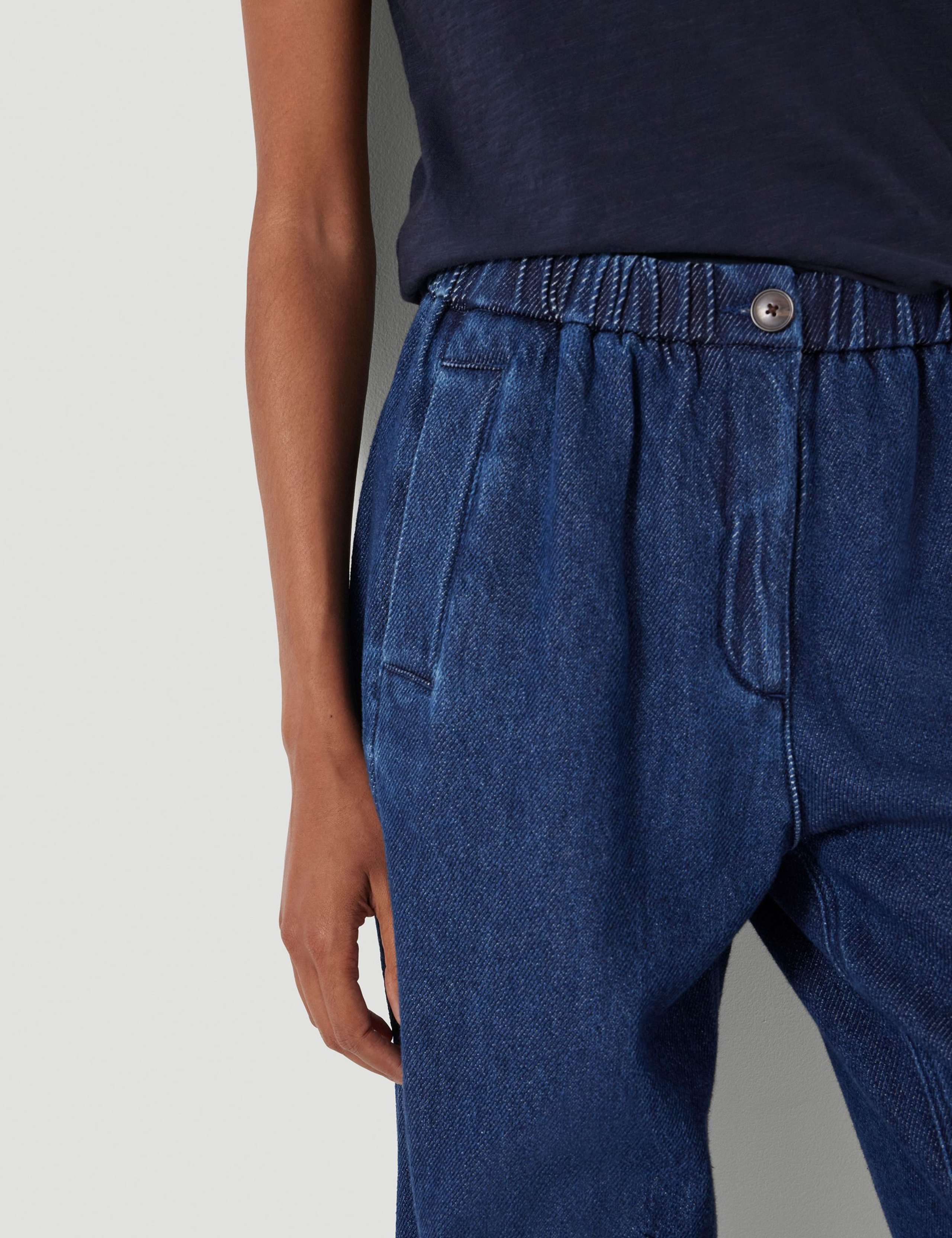 Denim Mid Rise Barrel Leg Jeans 6 of 6