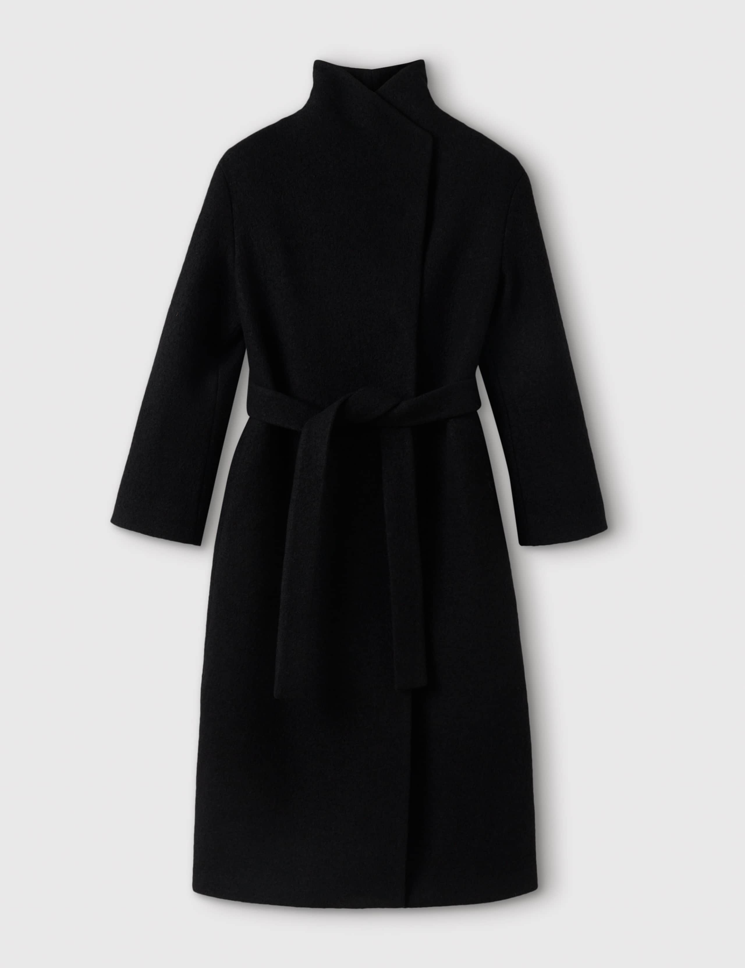 Pure Wool Funnel Neck Trench Coat 2 of 6