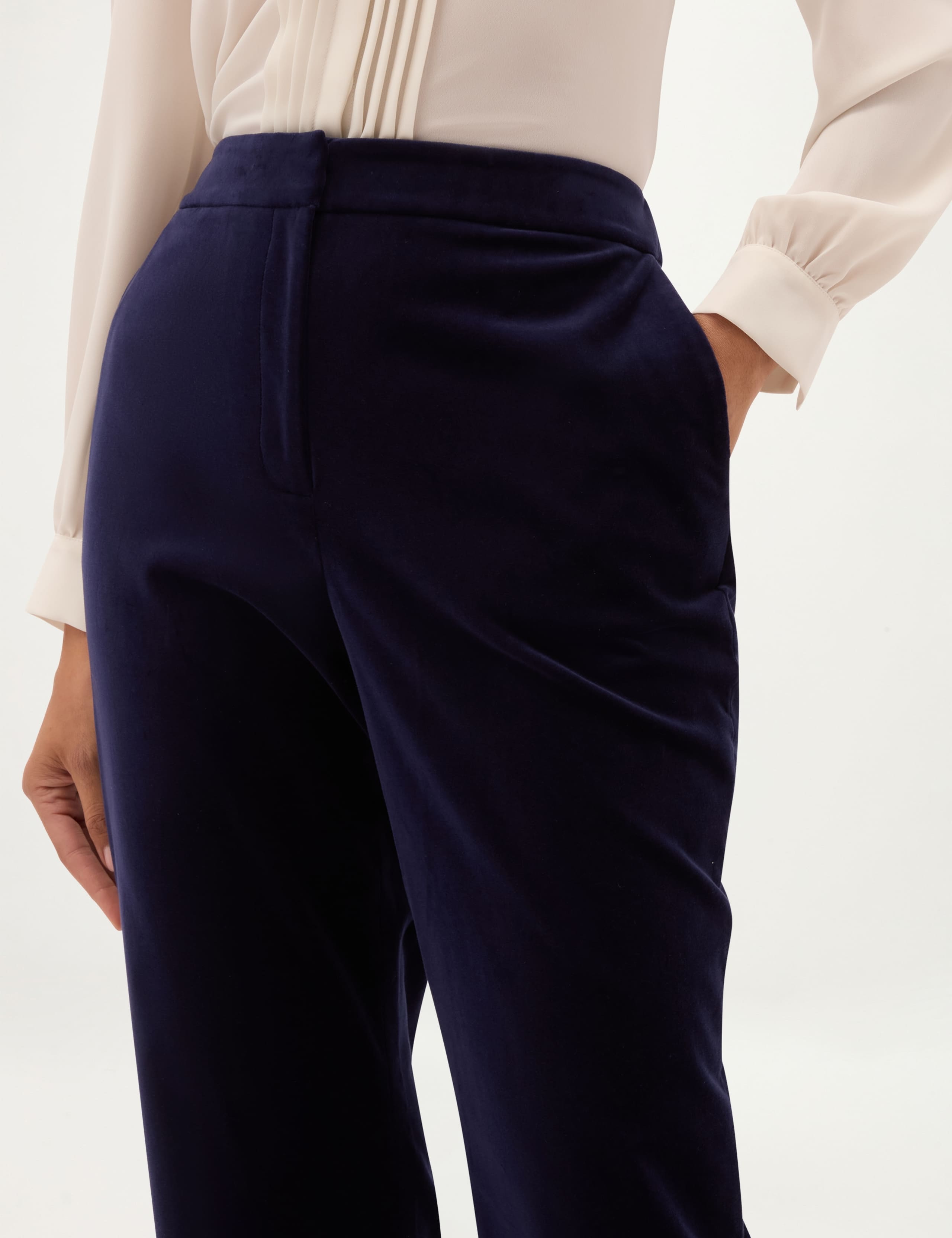 Velvet Straight Leg Trousers 3 of 5