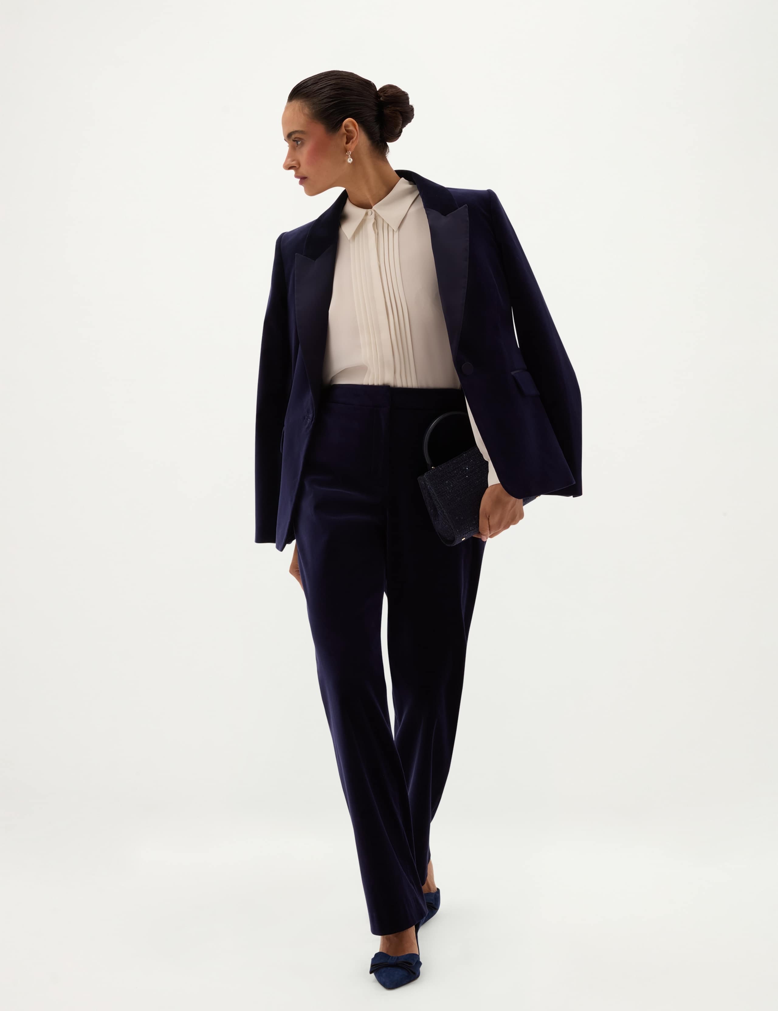 Velvet Straight Leg Trousers 4 of 5