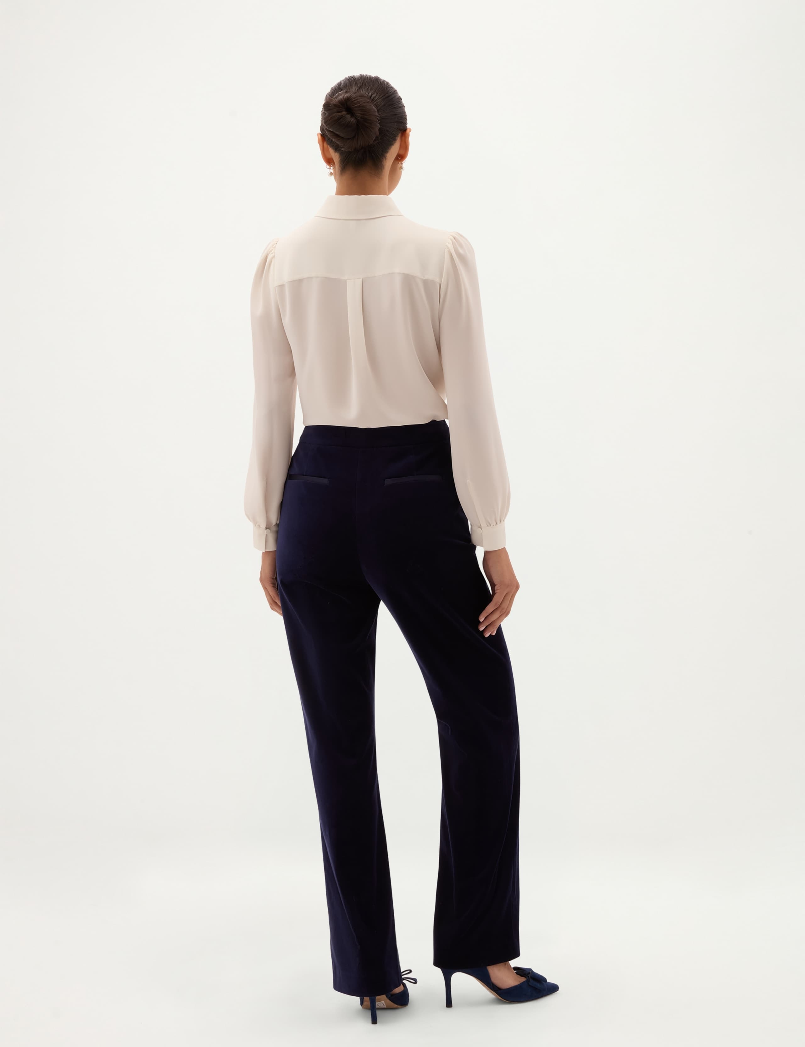 Velvet Straight Leg Trousers 5 of 5
