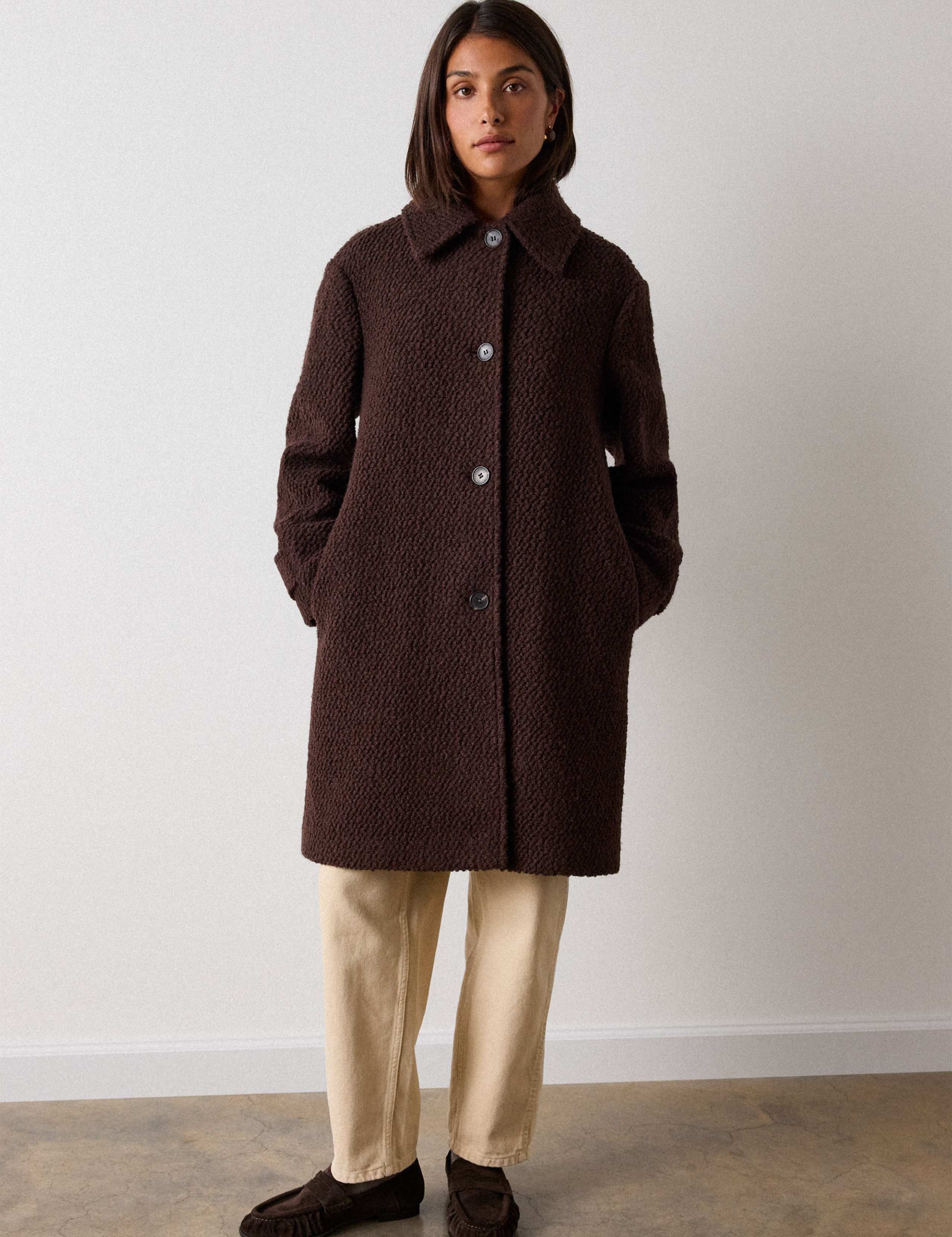 Boucle Wool Coat 3 of 6