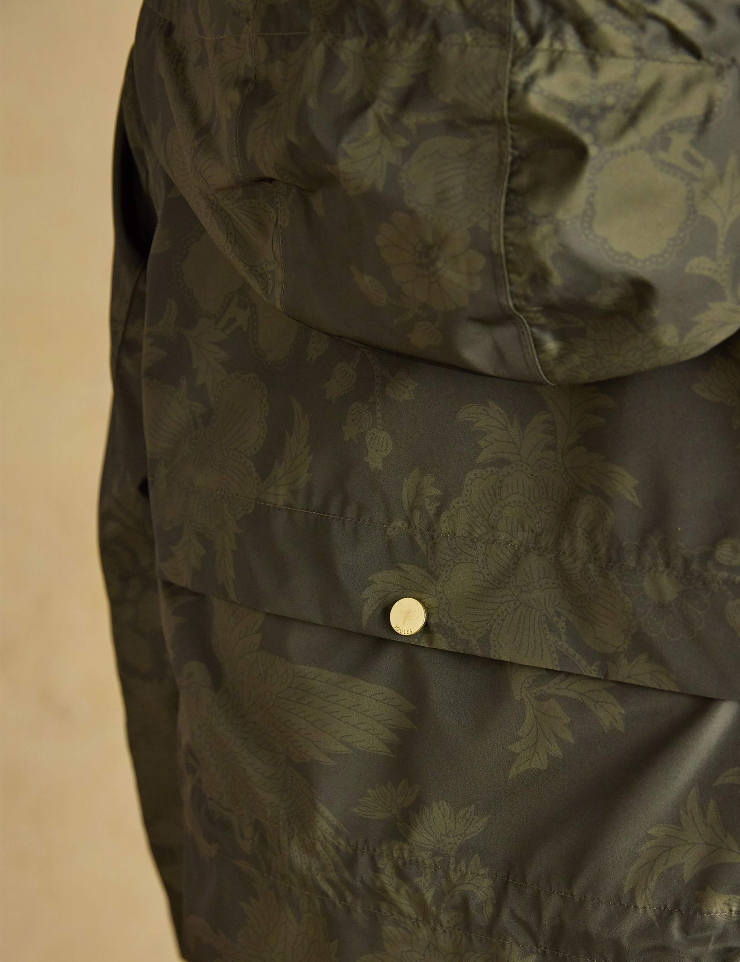 Waterproof Floral Hooded Relaxed Raincoat 8 of 10