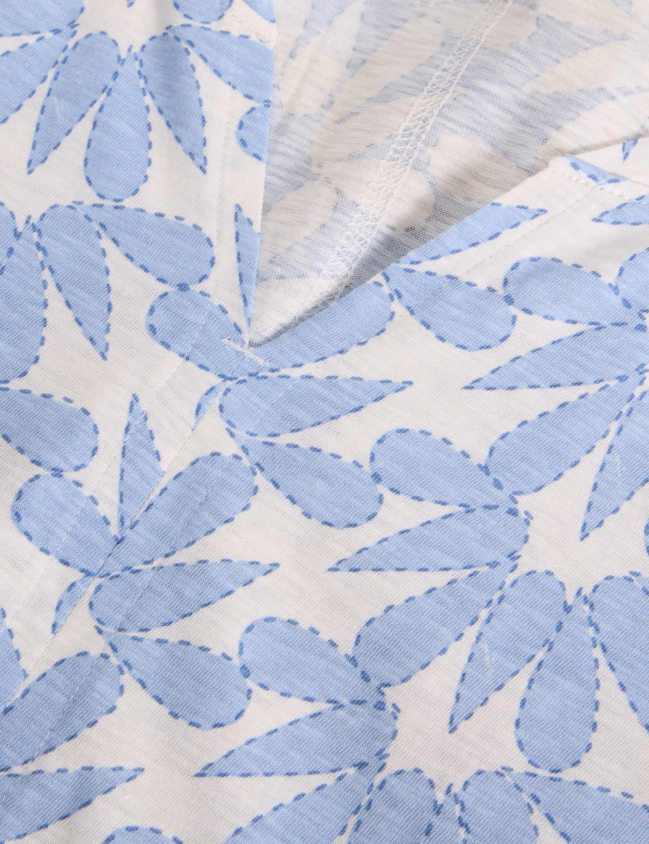 Pure Cotton Print Notch Neck T-Shirt 6 of 6