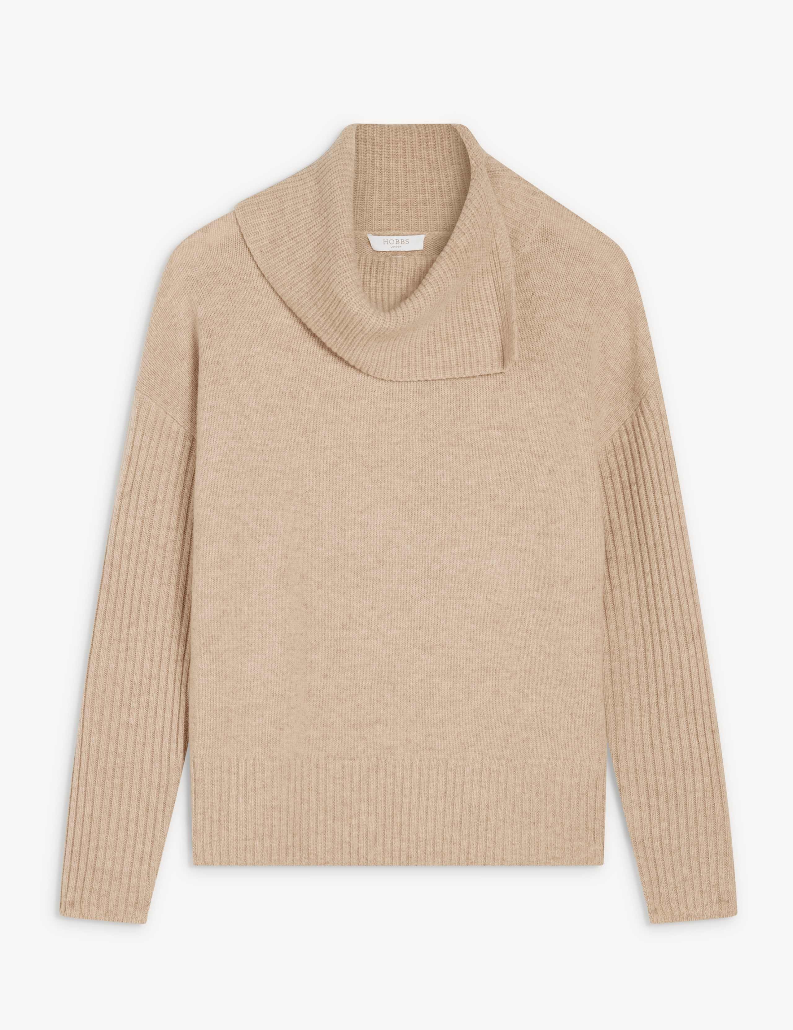 Merino Wool Rich Shawl Neck Jumper 2 of 5