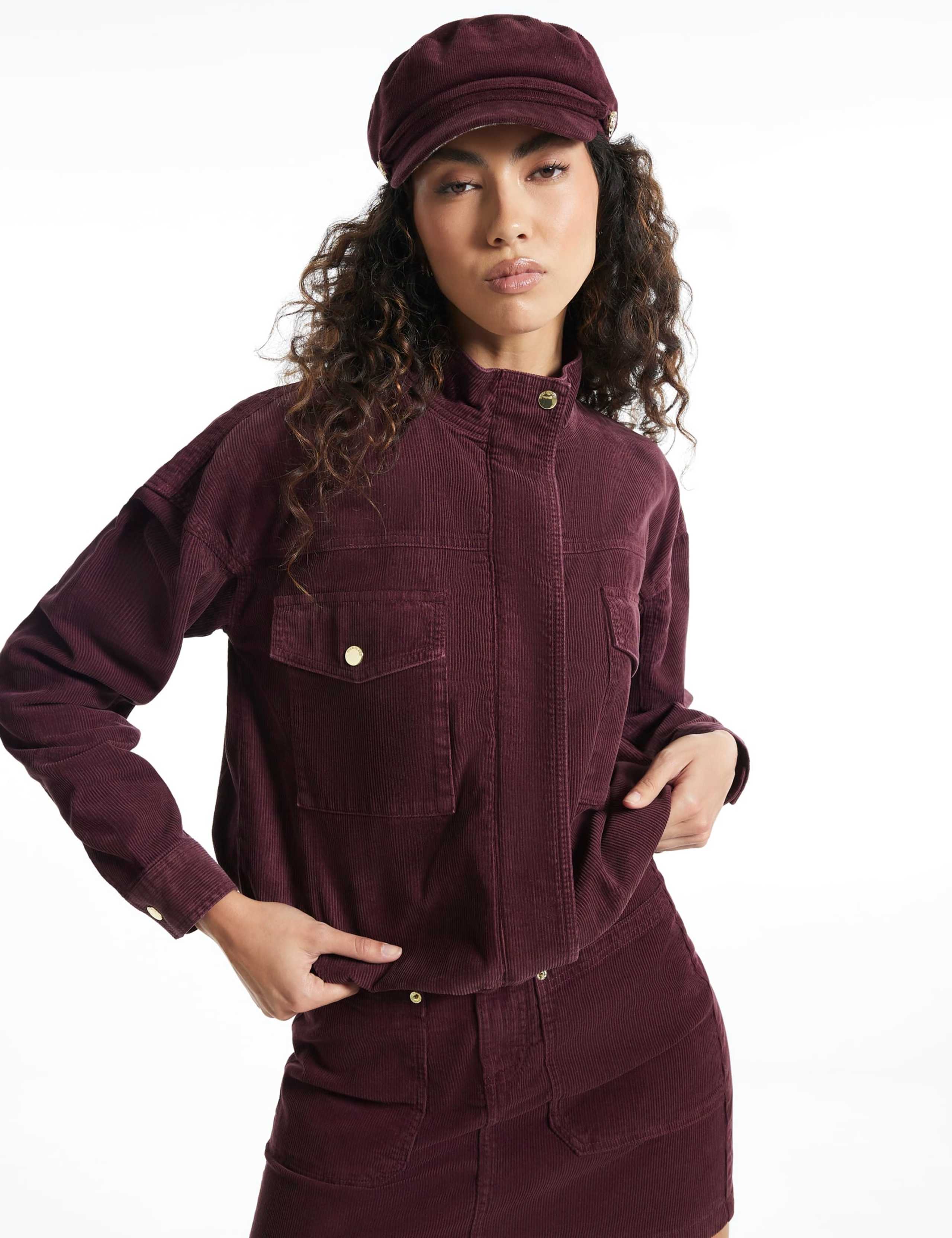 Pure Cotton Funnel Neck Utility Jacket 2 of 6