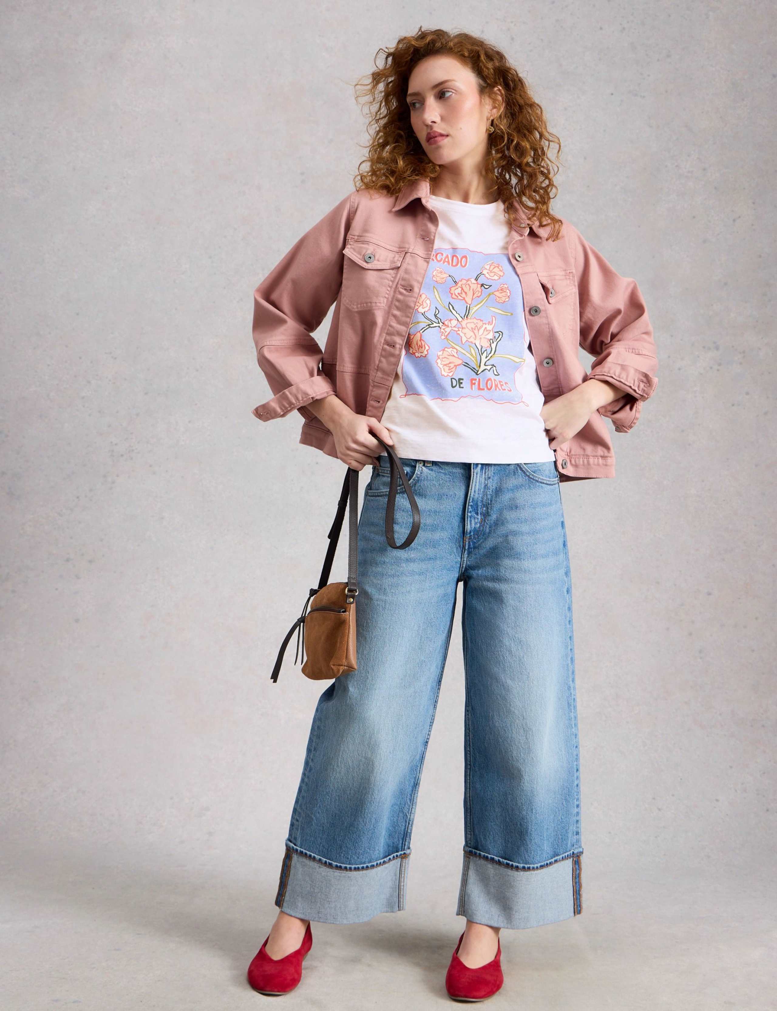 Pure Cotton Flower Graphic T-Shirt 4 of 6