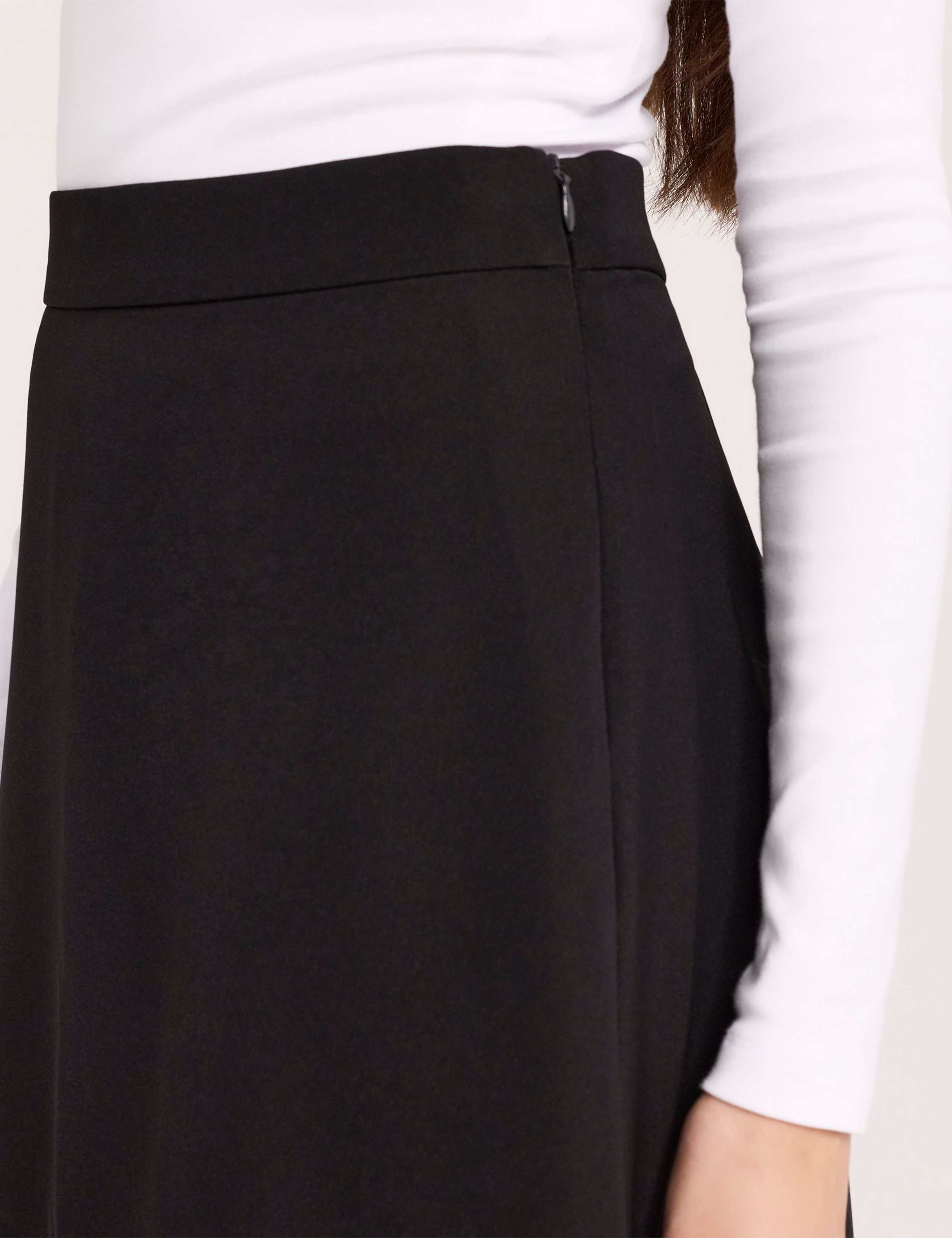 Twill Midi A-Line Skirt 4 of 5