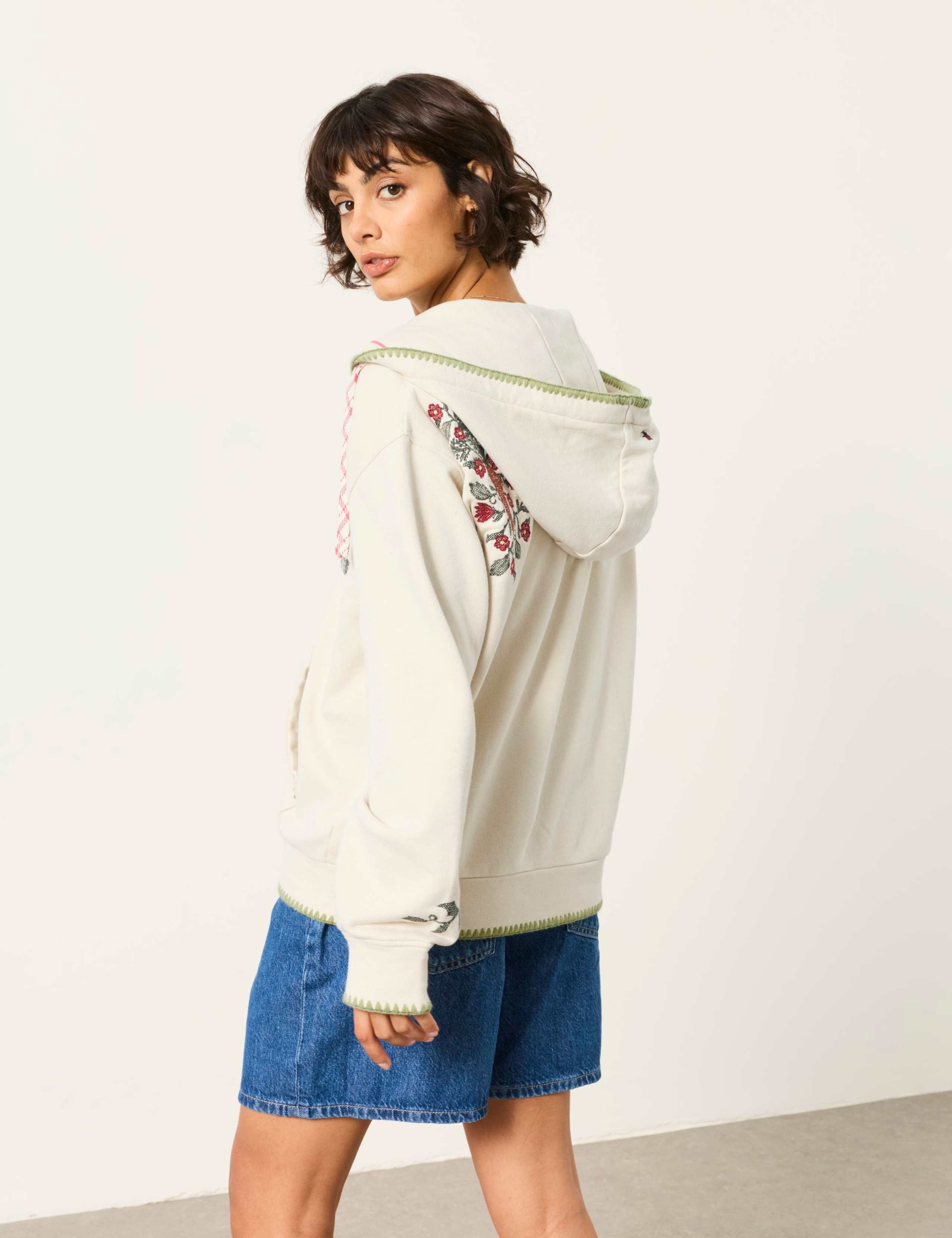 Pure Cotton Regular Fit Zip Up Hoodie 3 of 9