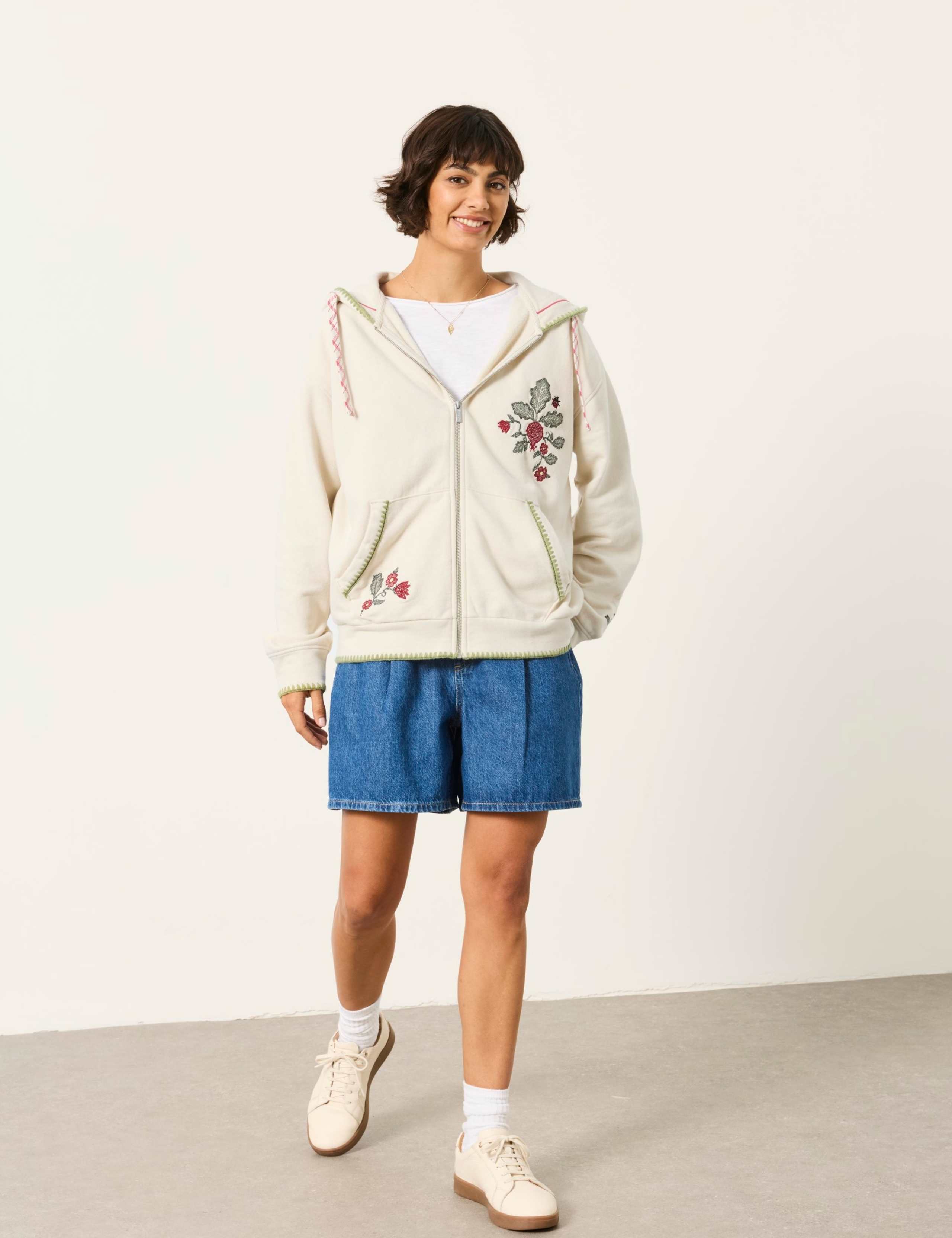 Pure Cotton Regular Fit Zip Up Hoodie 4 of 9