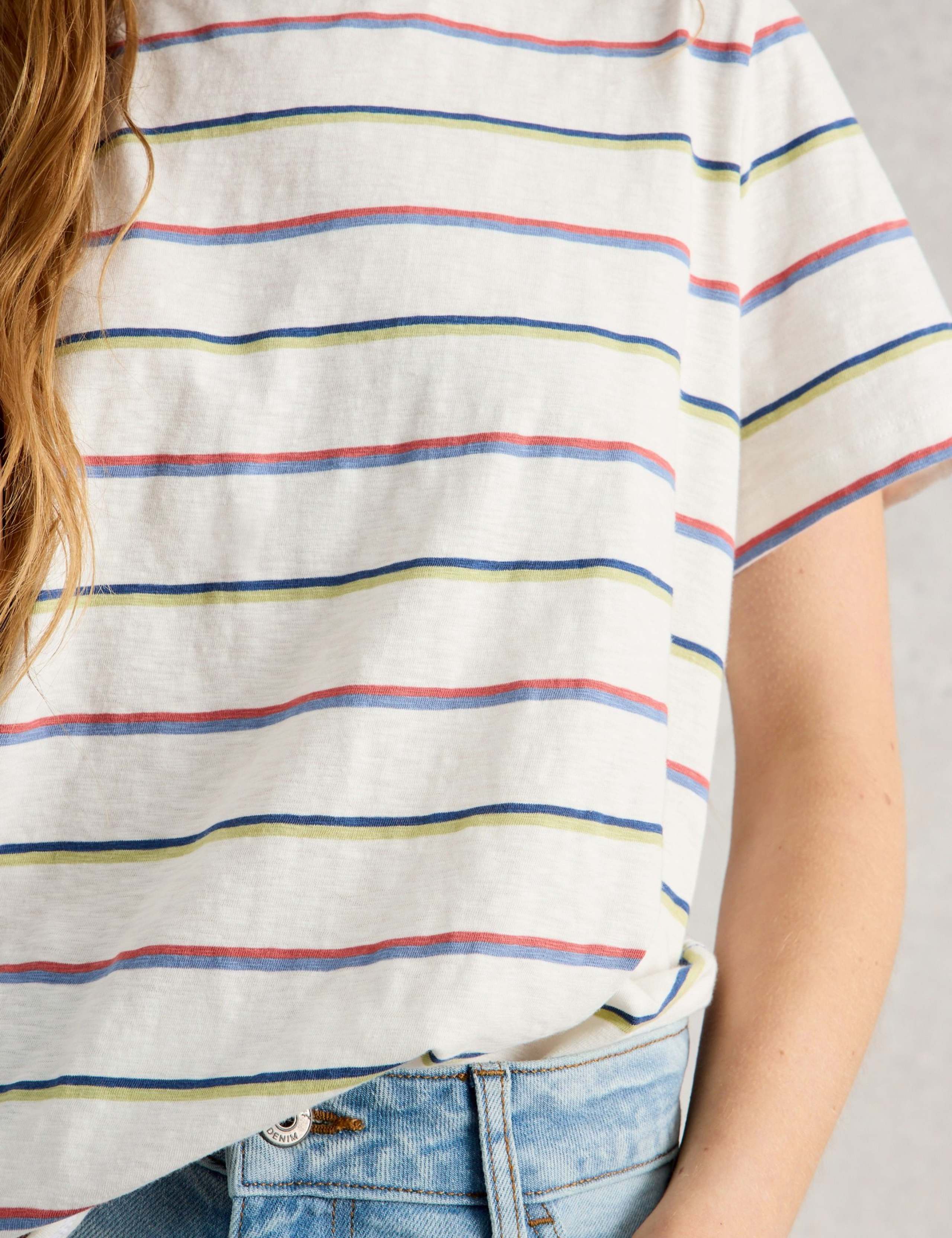 Pure Cotton Striped T-Shirt 5 of 6