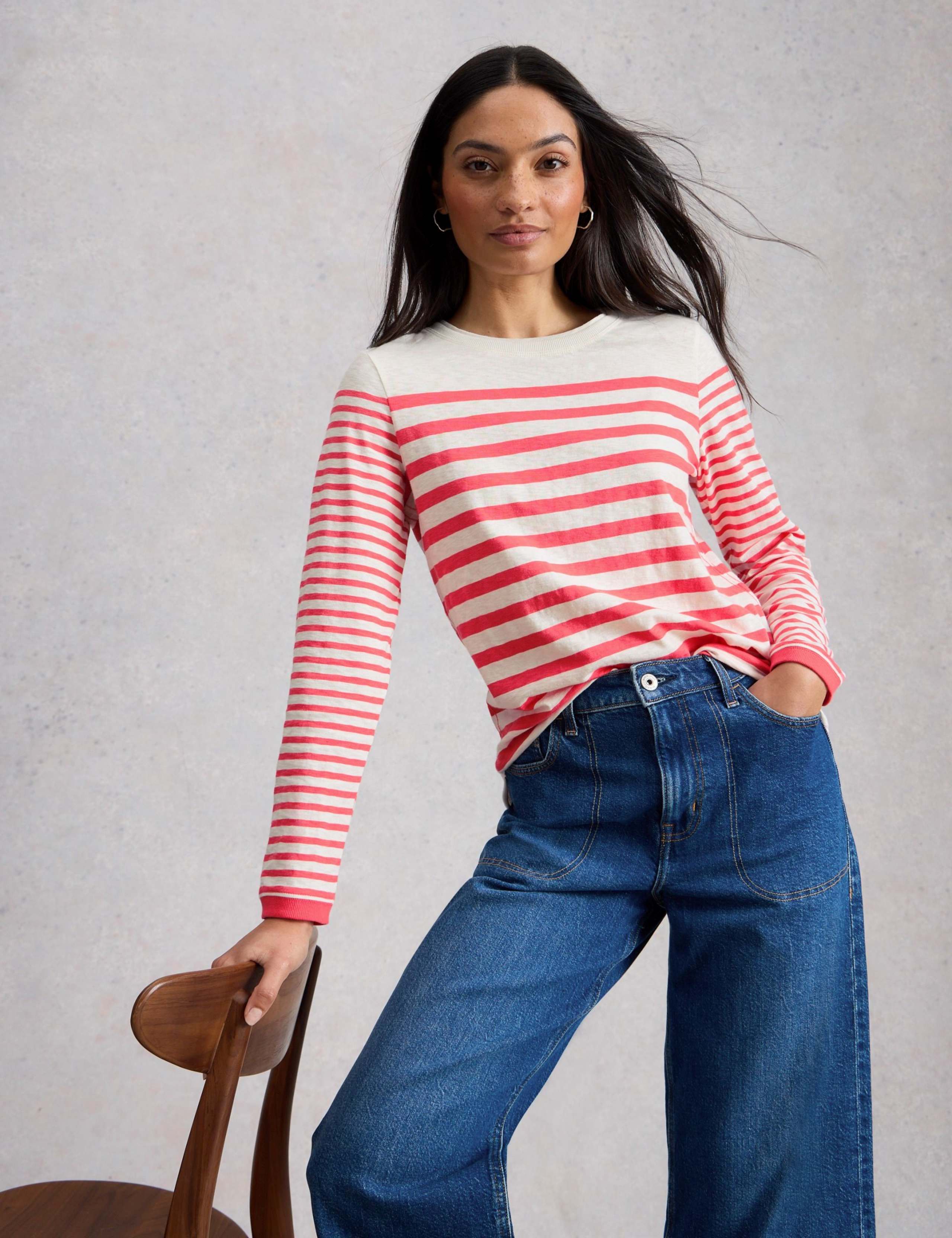 Pure Cotton Striped Long Sleeve T-Shirt 6 of 6
