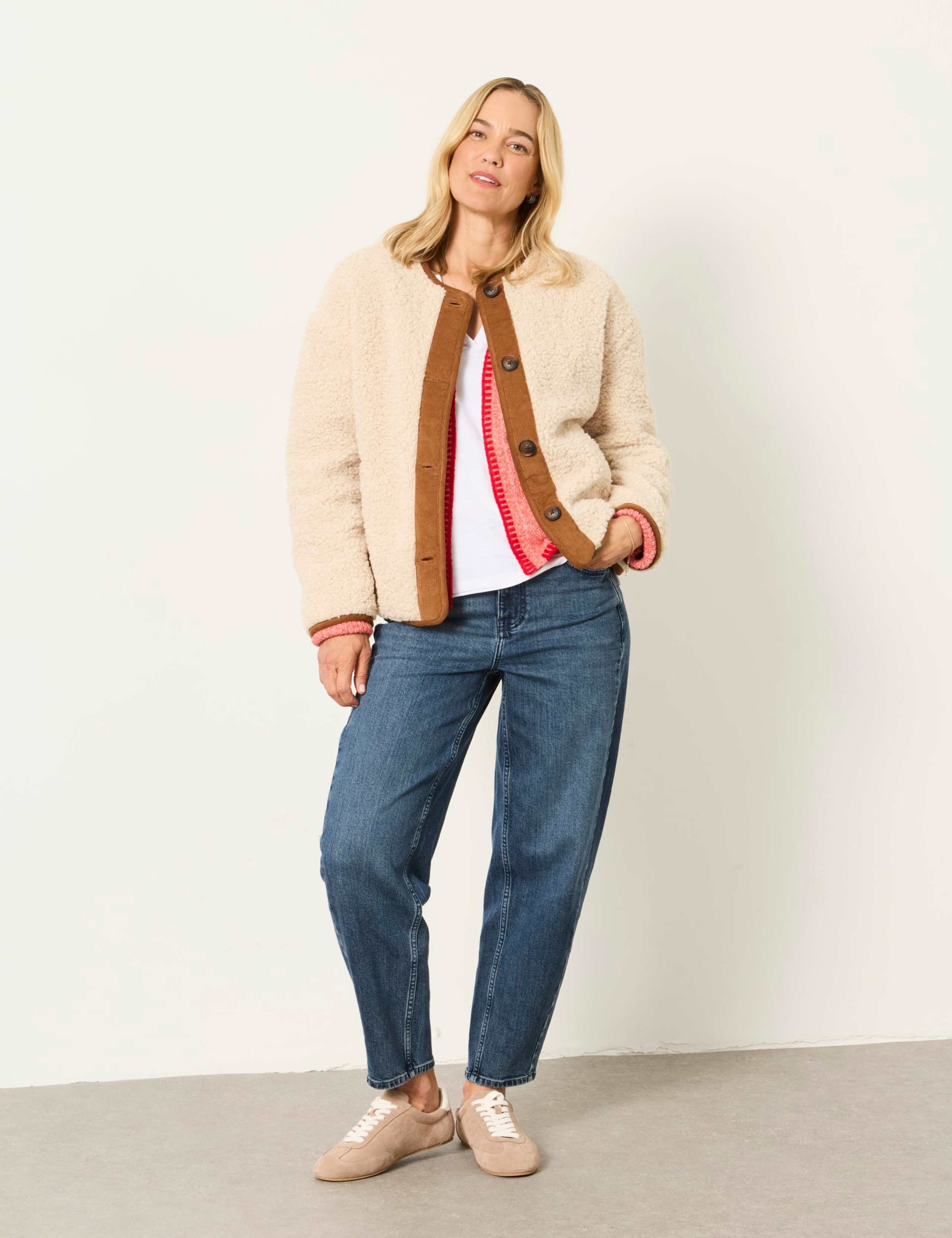 Borg Collarless Jacket 3 of 6