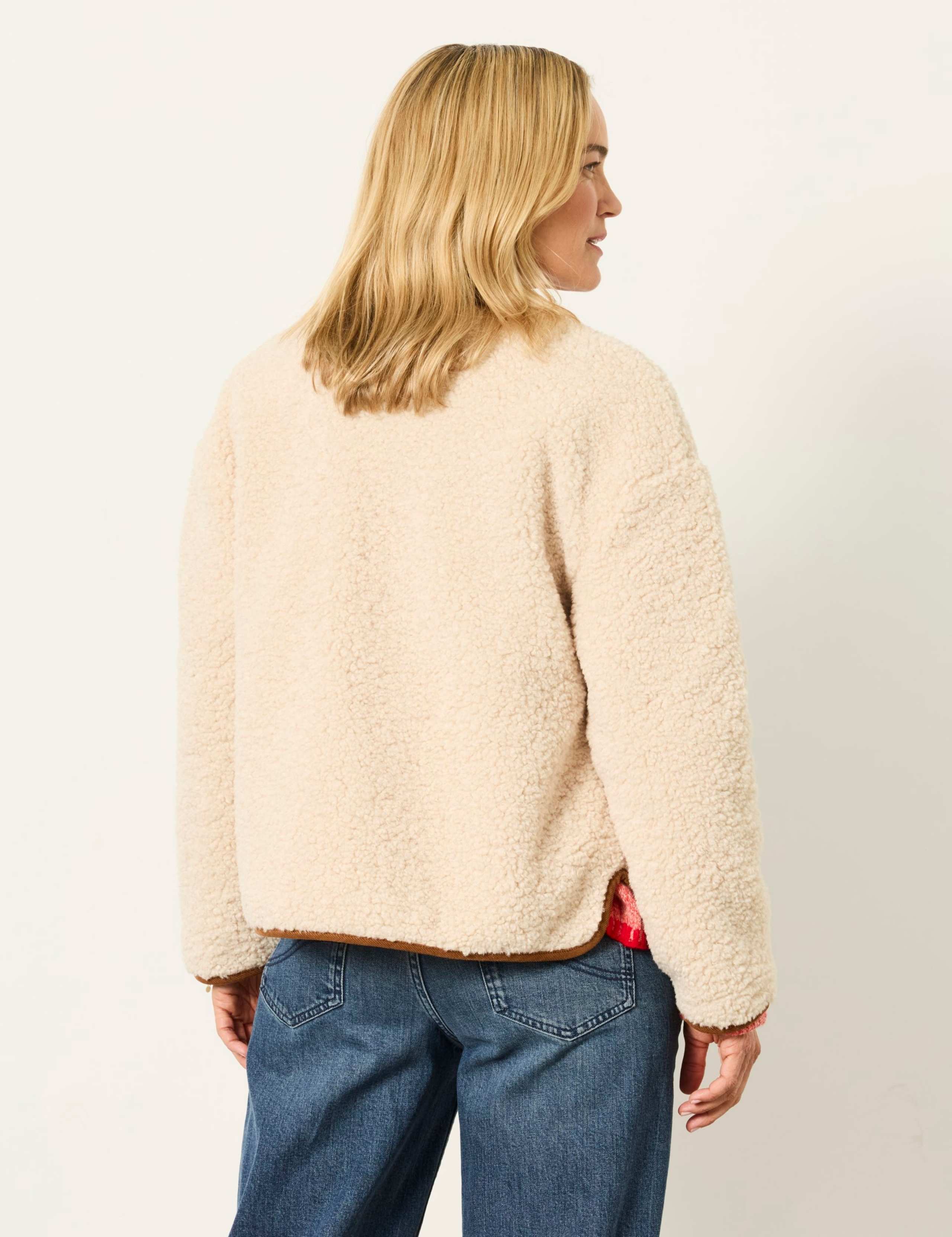 Borg Collarless Jacket 5 of 6