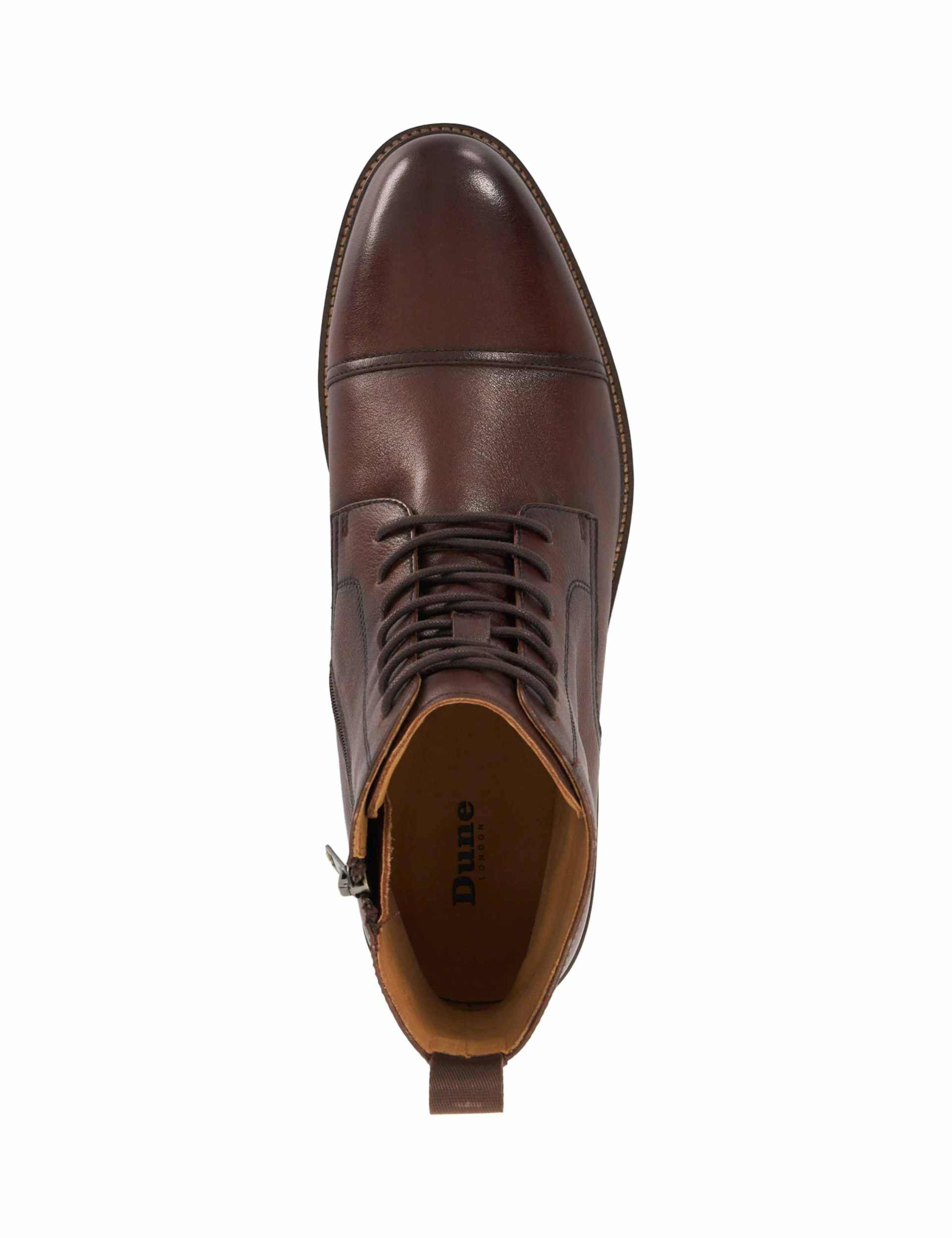 Leather Side Zip Casual Boots 2 of 6
