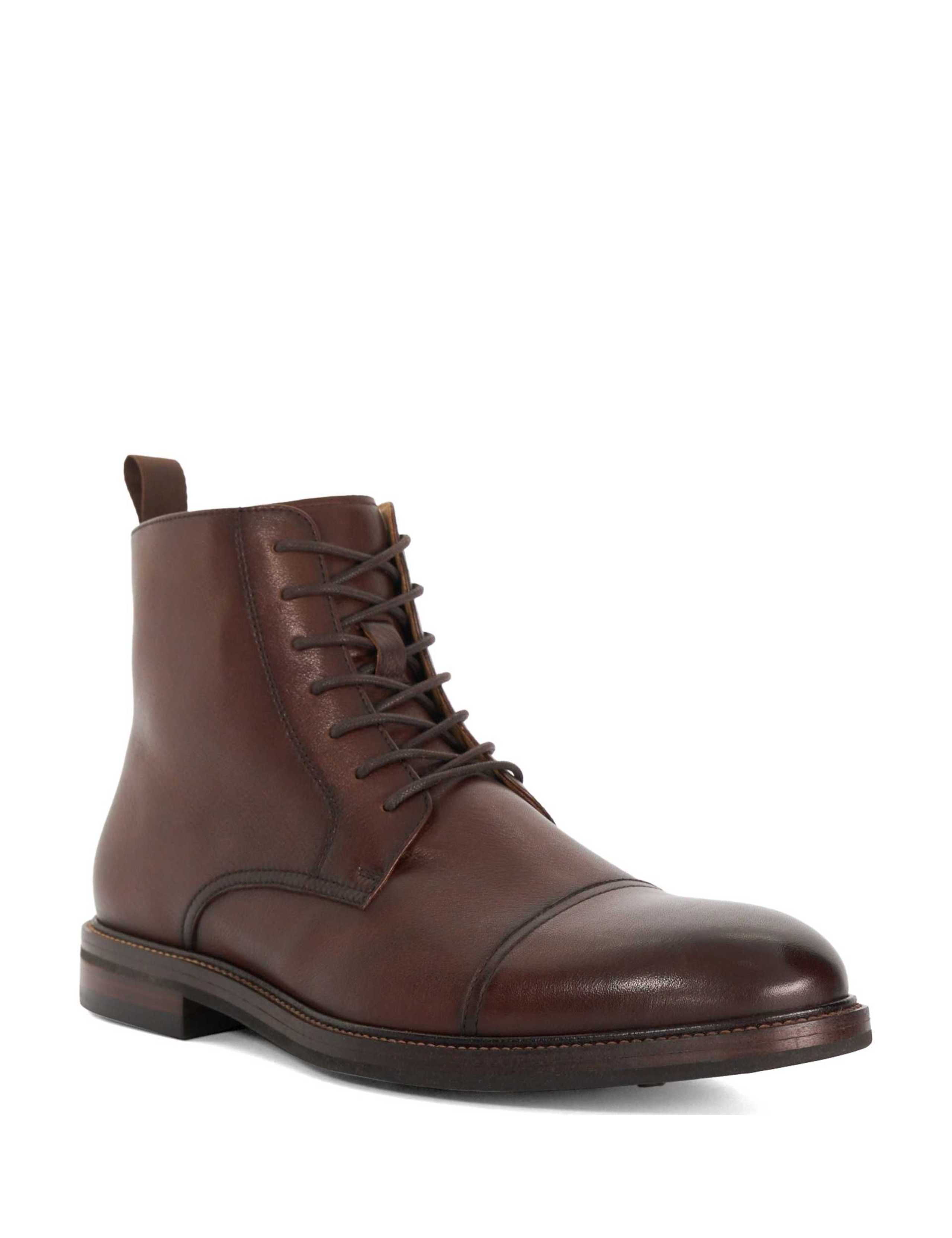Leather Side Zip Casual Boots 3 of 6