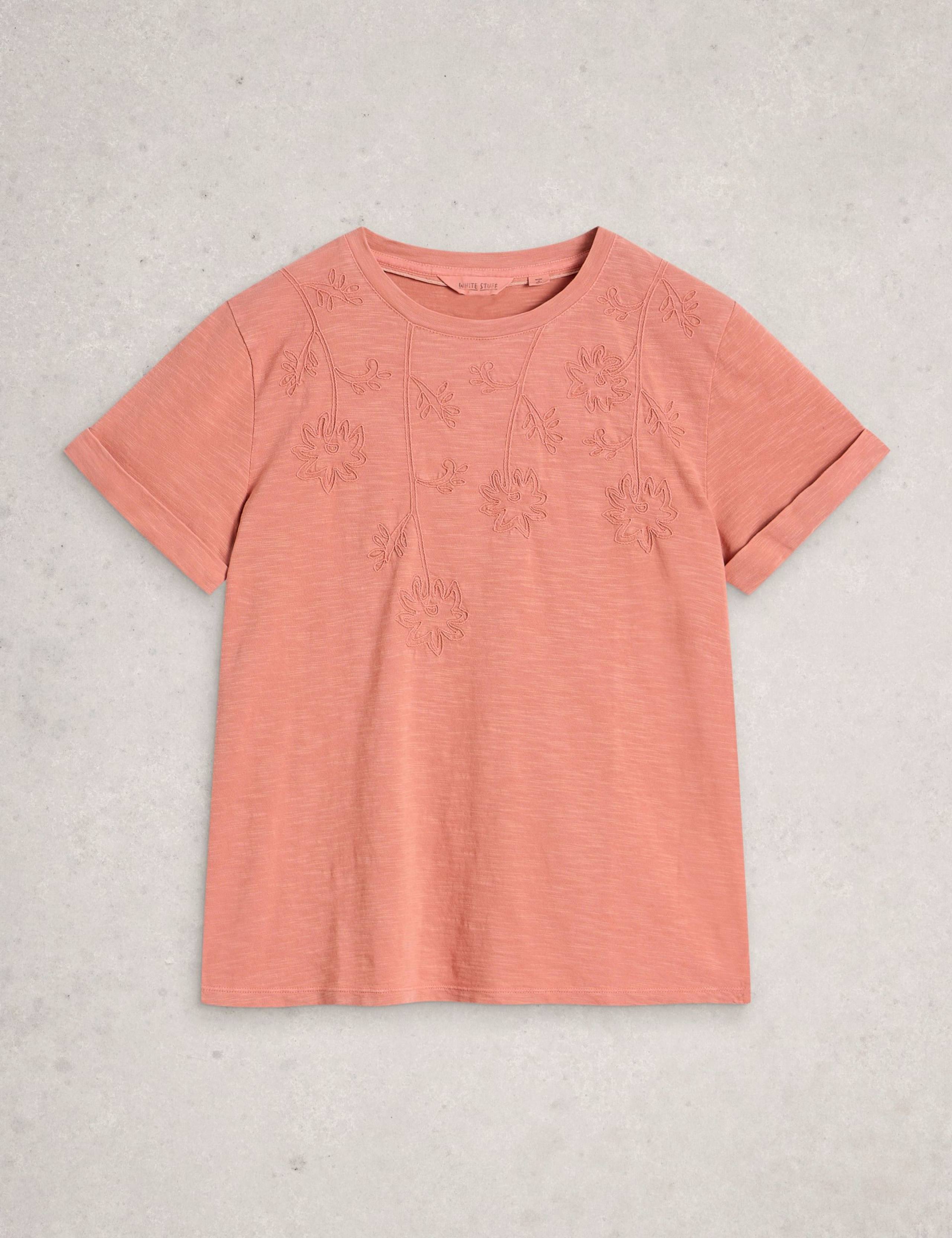 Pure Cotton Embroidered T-Shirt 2 of 6