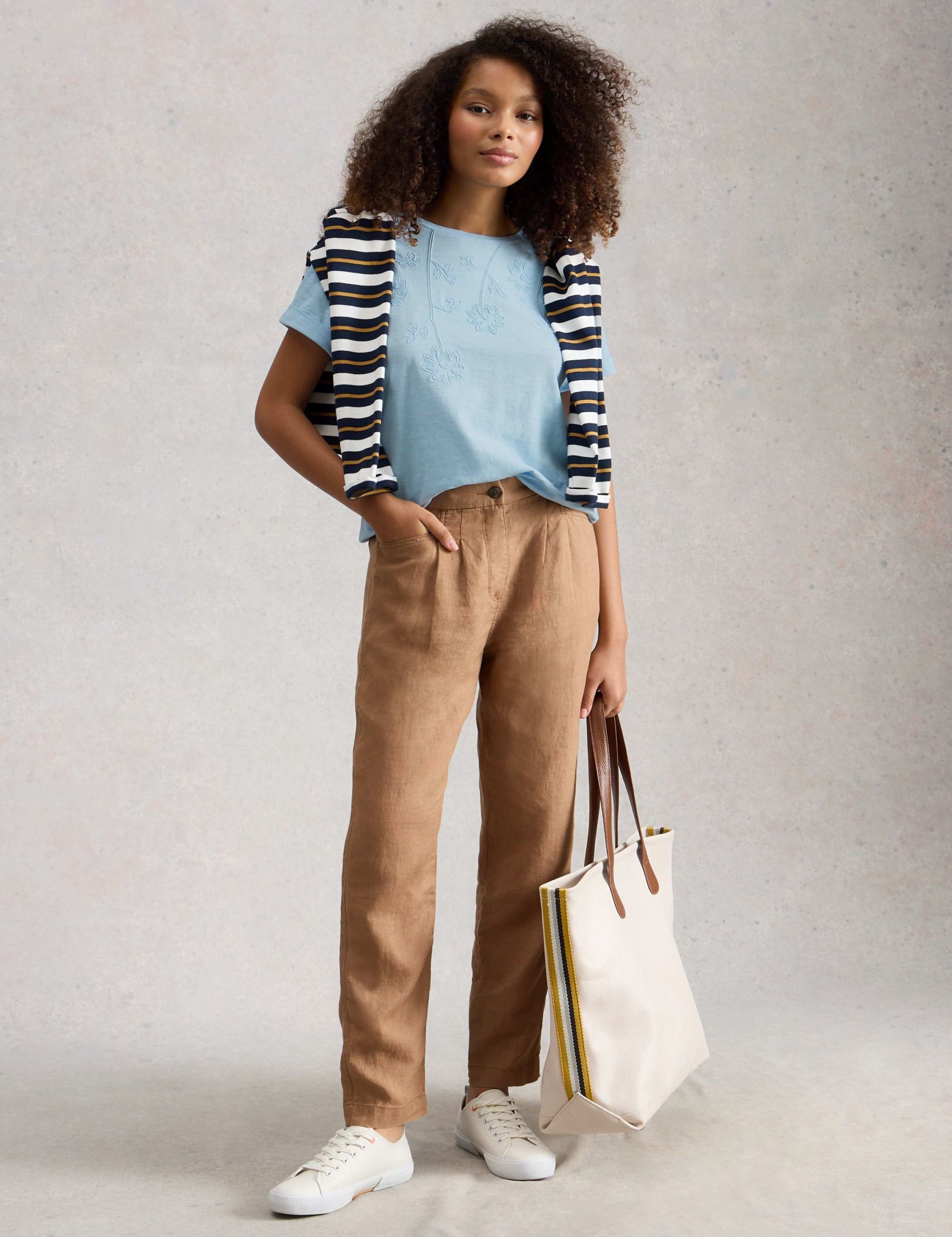 Pure Cotton Embroidered T-Shirt 3 of 6