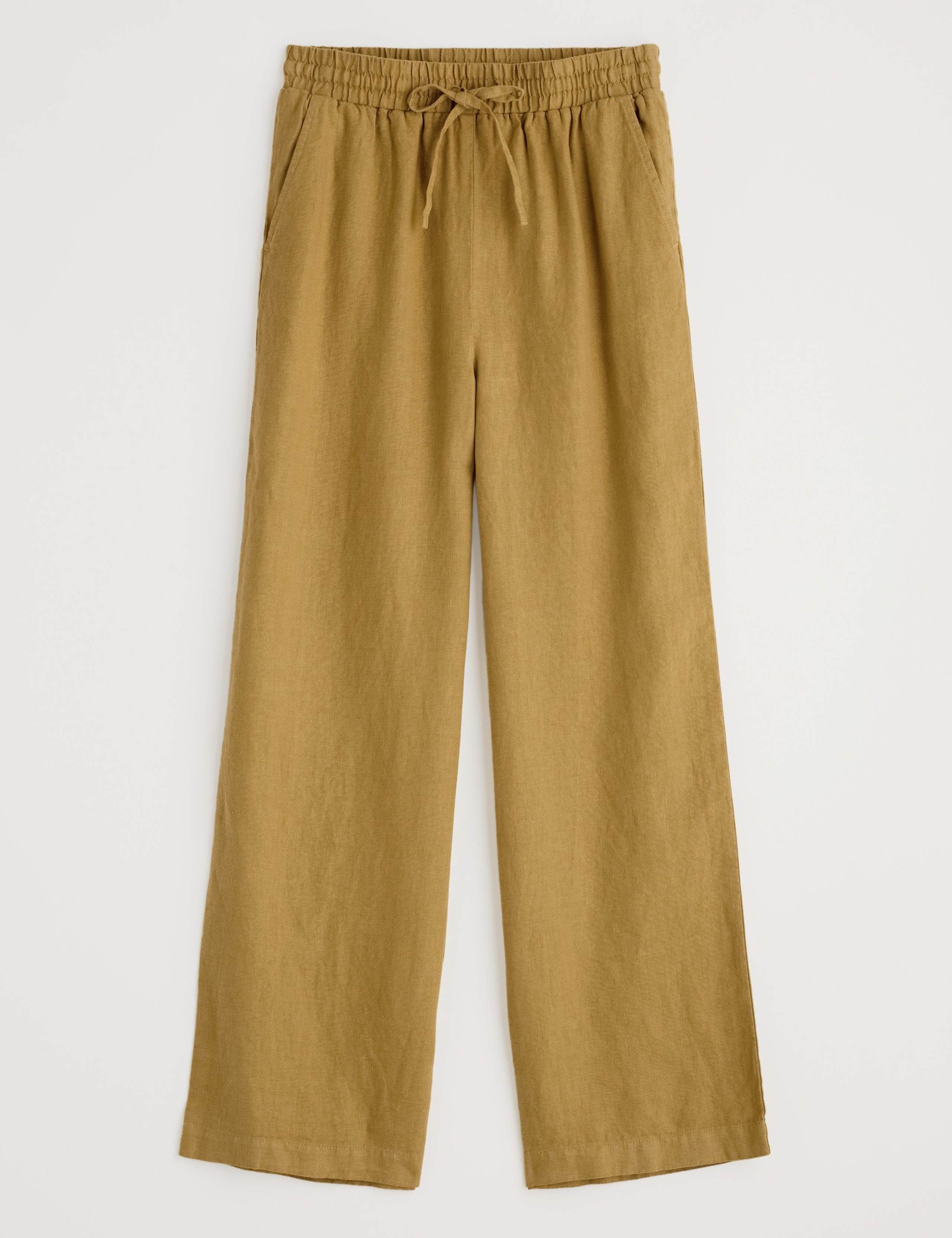 Pure Linen Wide Leg Trousers 2 of 4