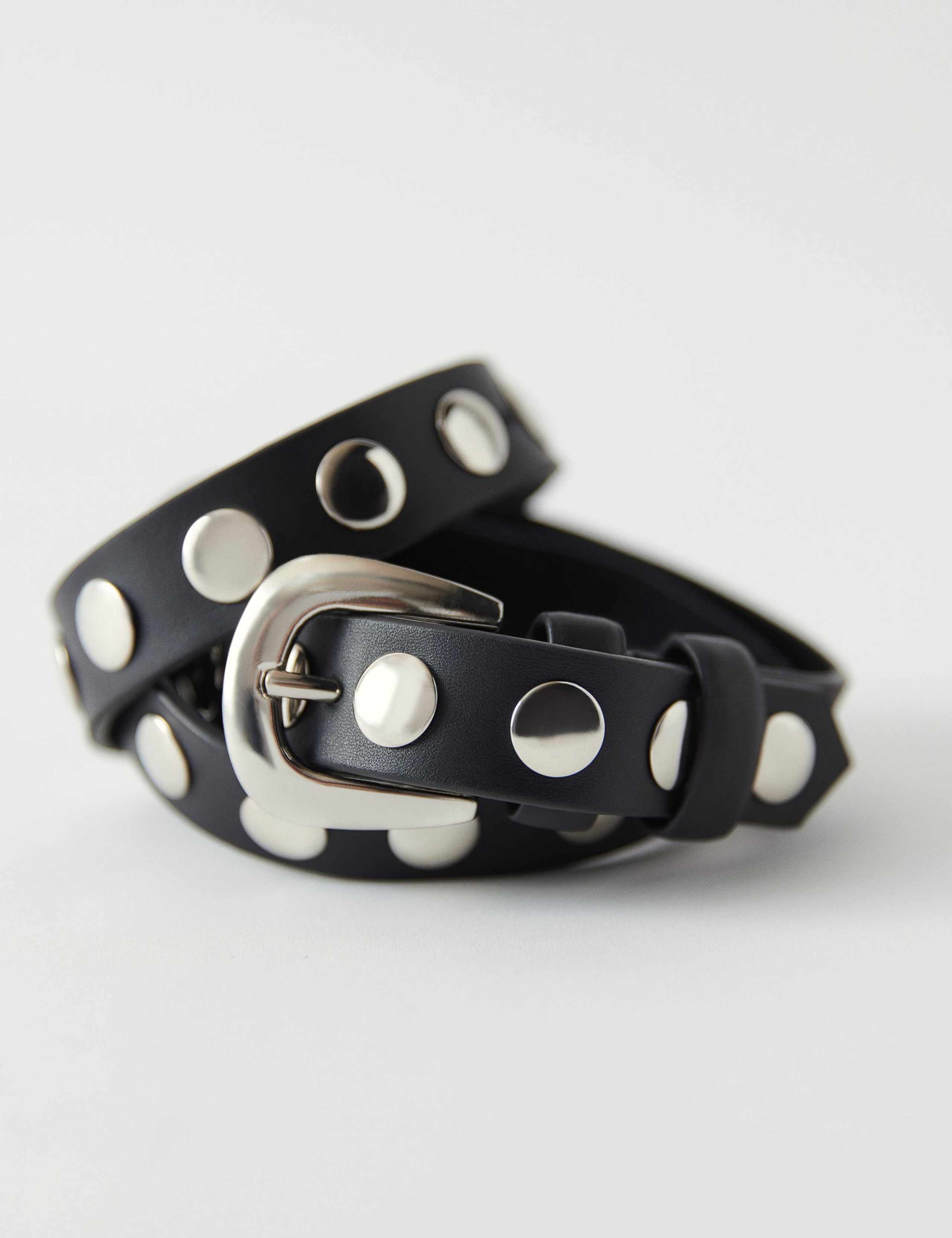 Leather Studded Jeans Belt 3 of 5