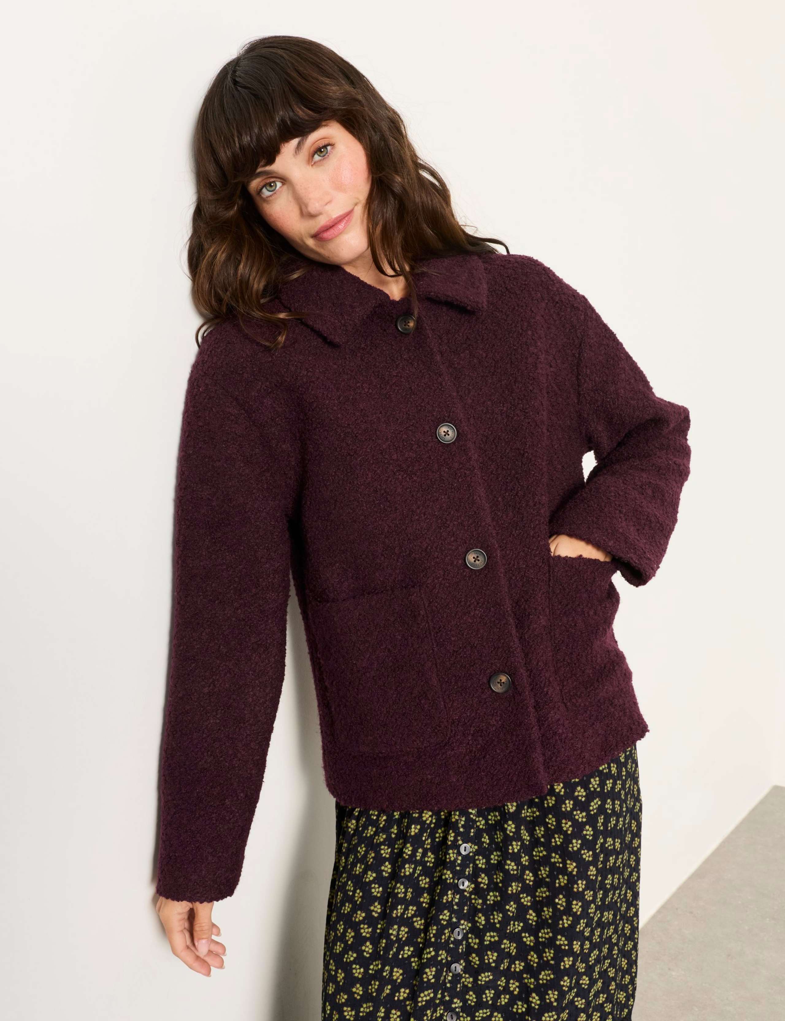 Wool Blend Textured Jacket 1 of 6