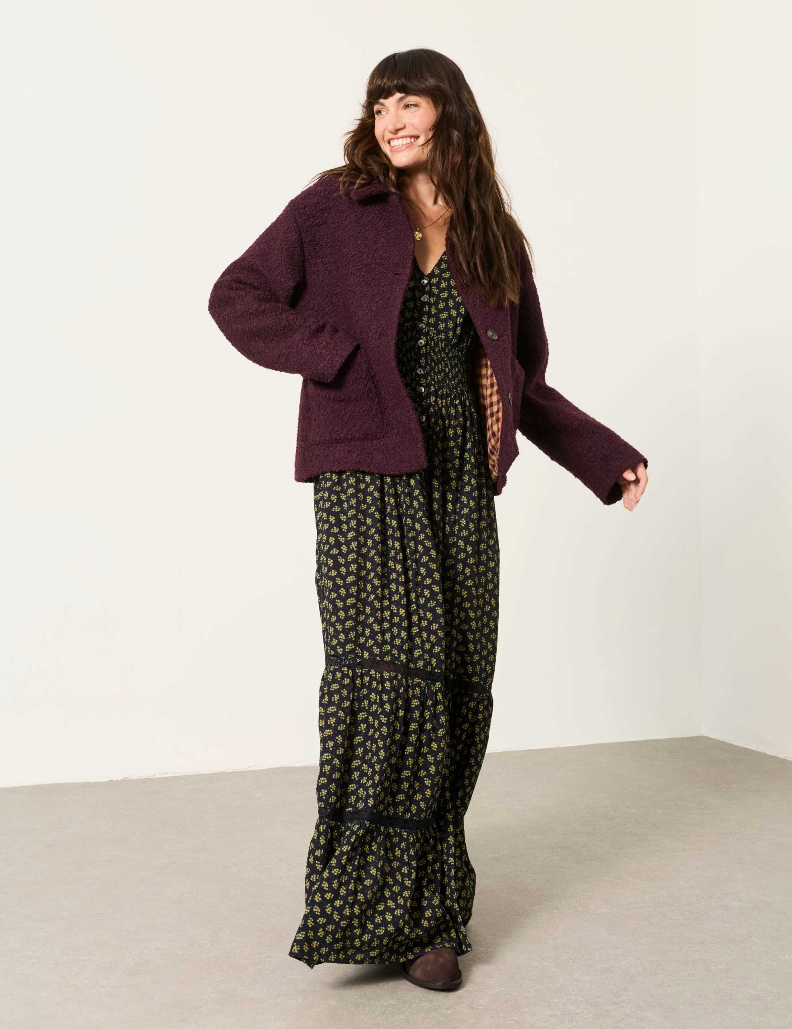 Wool Blend Textured Jacket 3 of 6