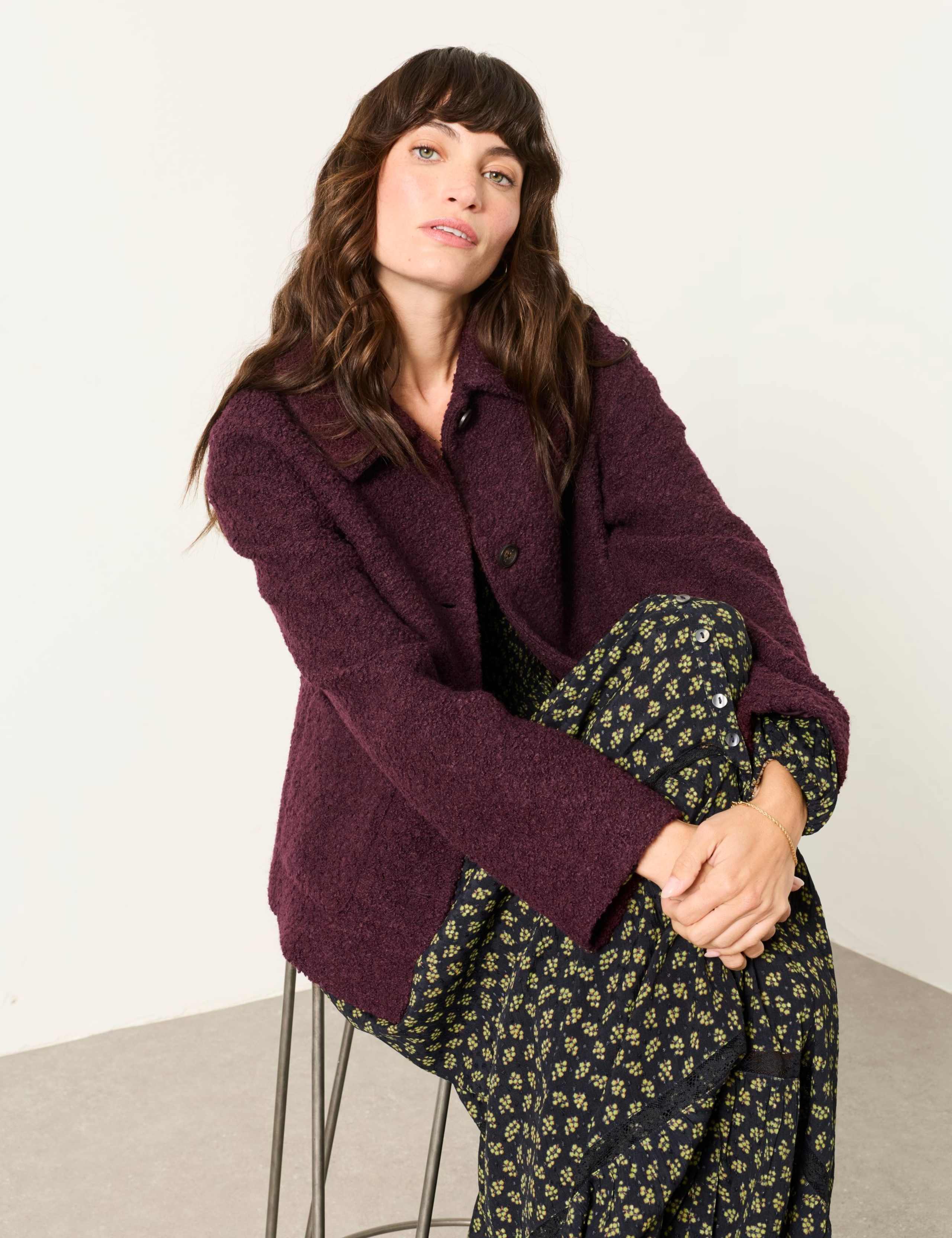 Wool Blend Textured Jacket 5 of 6
