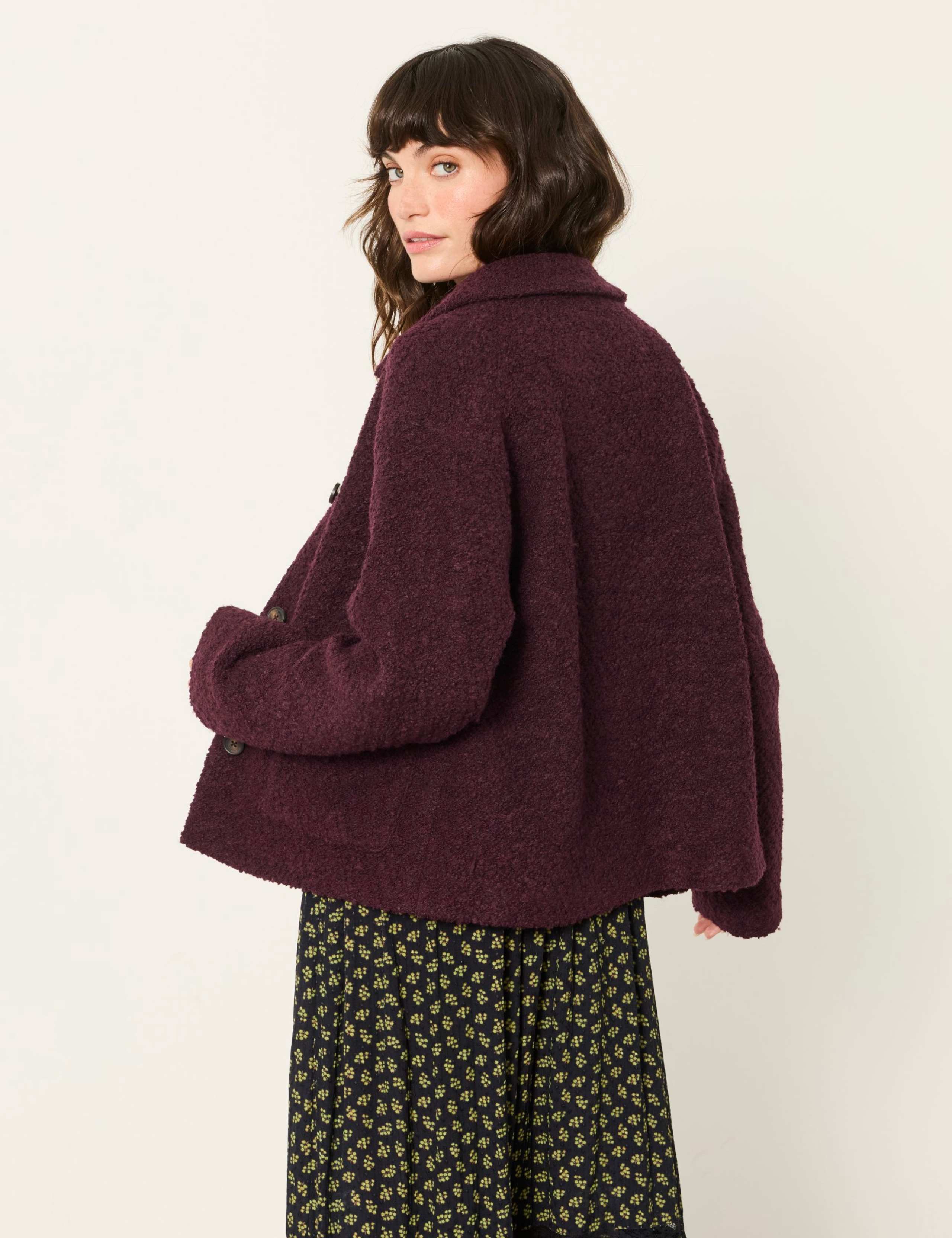 Wool Blend Textured Jacket 6 of 6