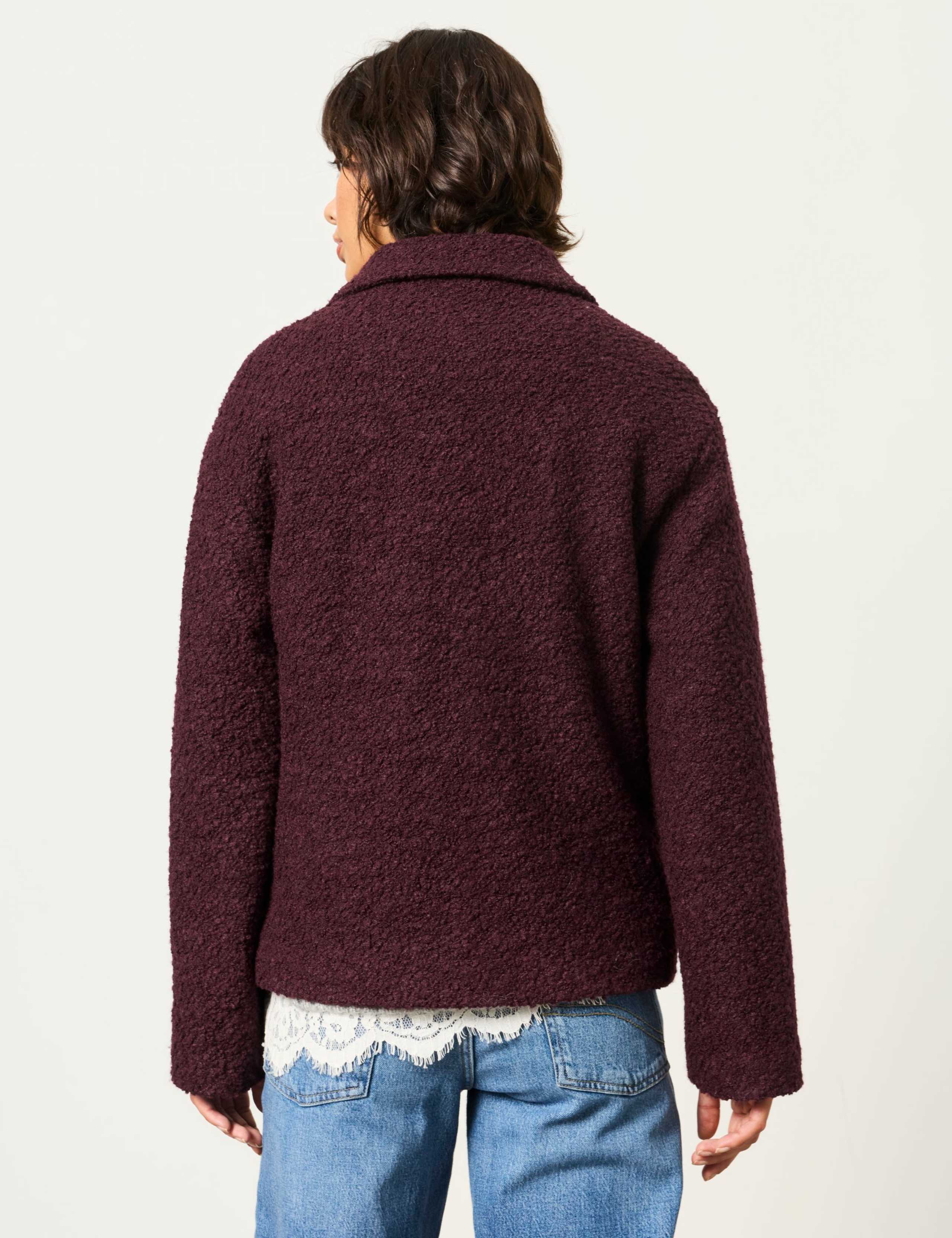 Wool Blend Textured Jacket 7 of 7