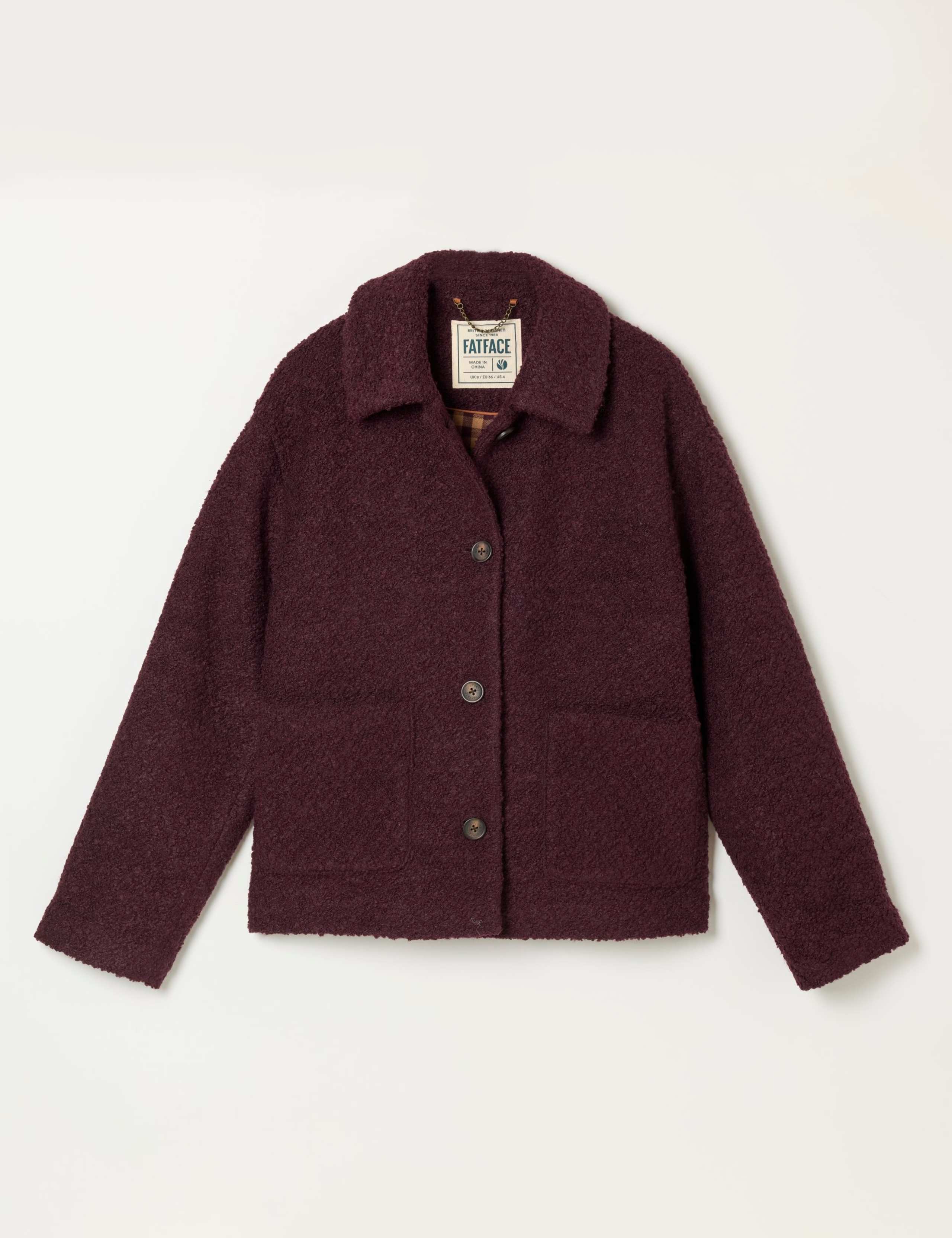 Wool Blend Textured Jacket 2 of 6