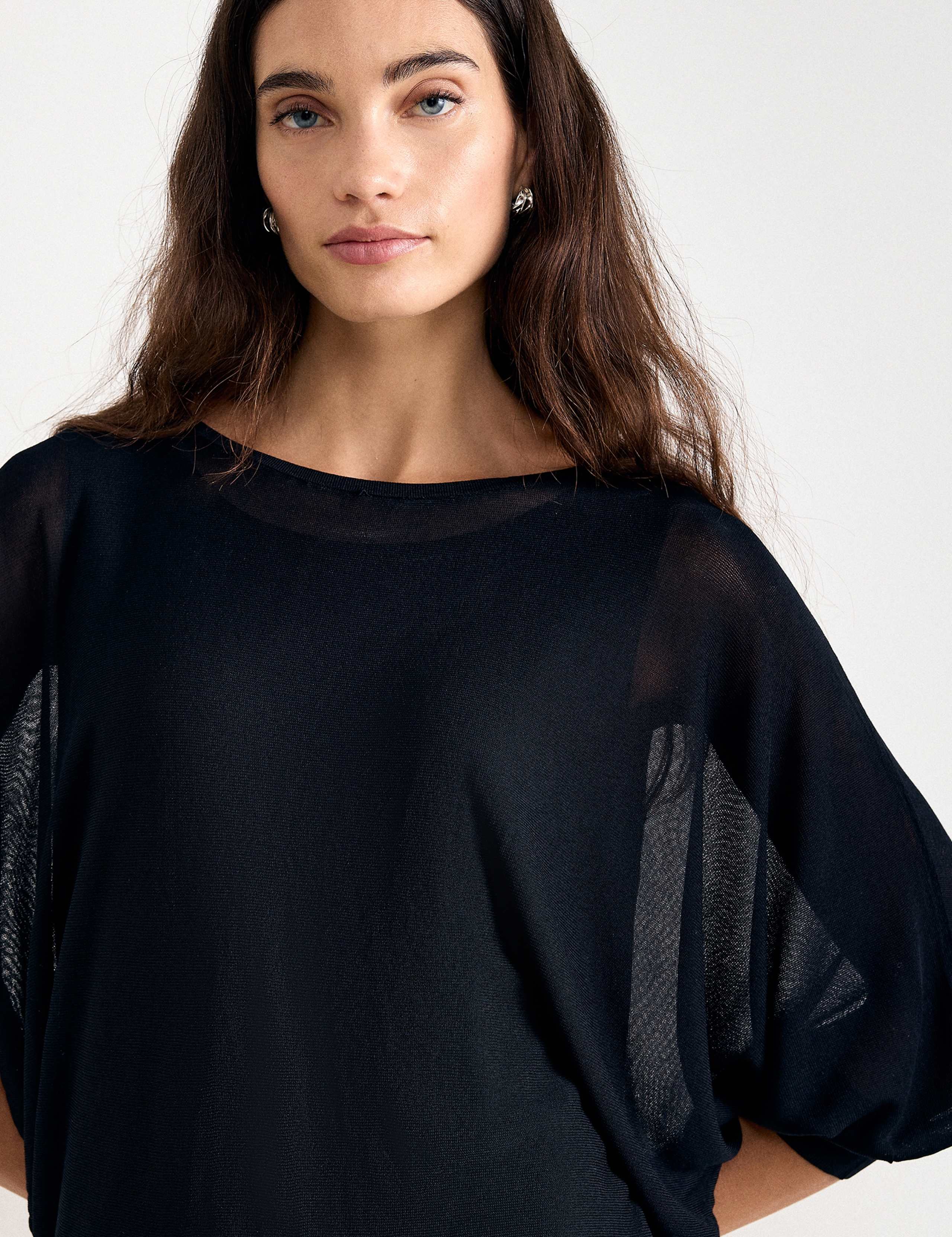 Sequin Batwing Mini Bodycon Dress 4 of 6