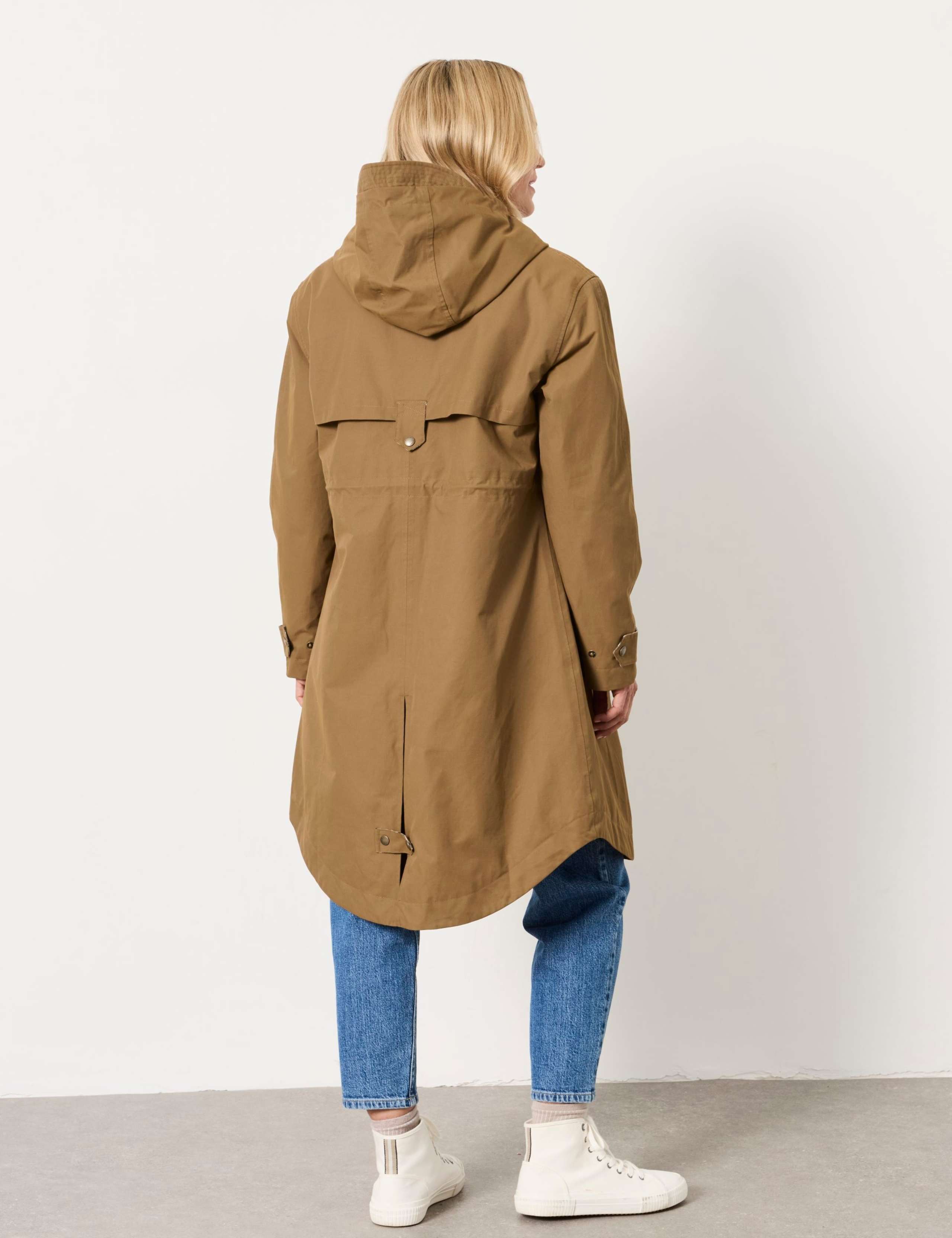 Cotton Rich Hooded Longline Raincoat 4 of 7