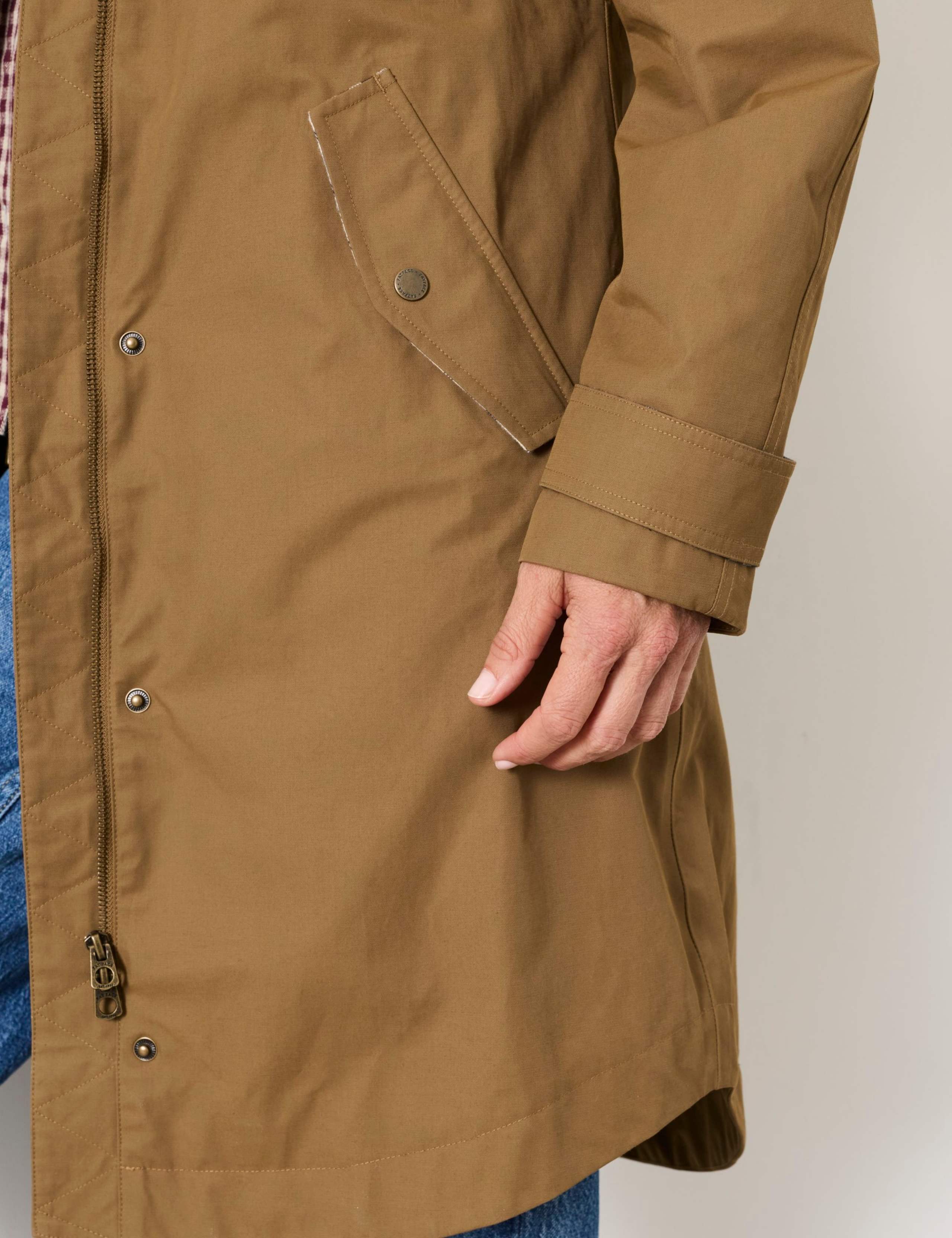 Cotton Rich Hooded Longline Raincoat 7 of 7