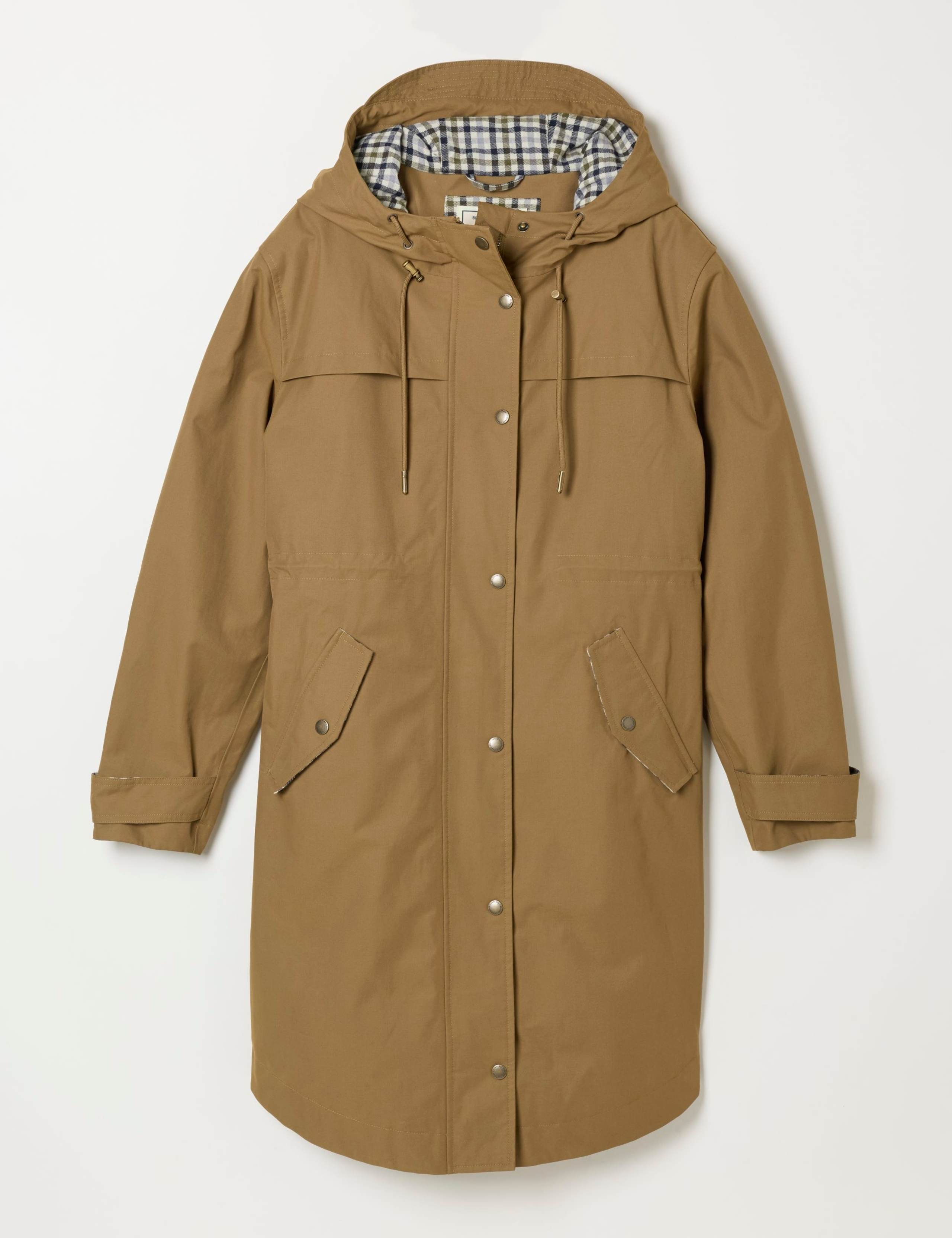 Cotton Rich Hooded Longline Raincoat 2 of 7