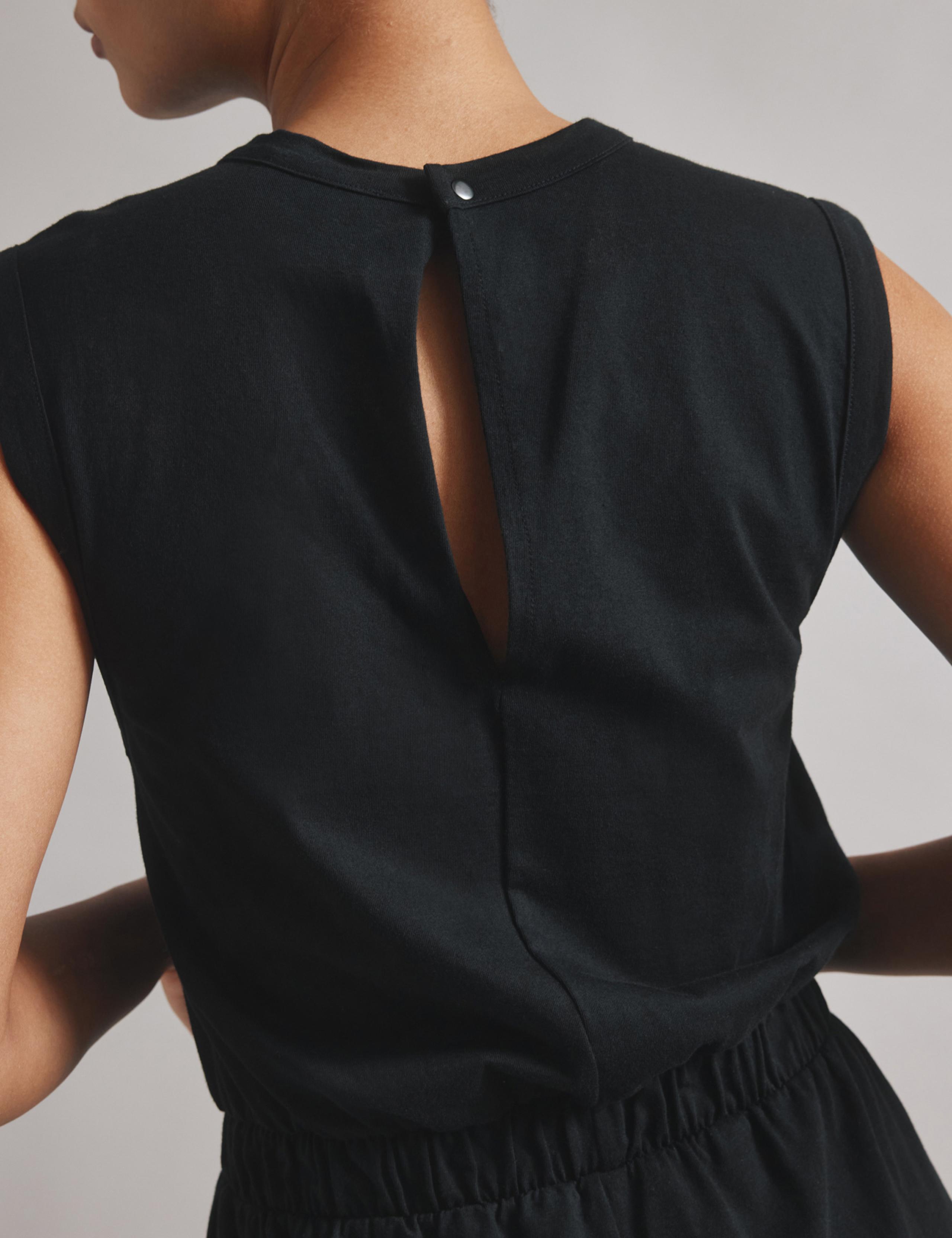 Pure Cotton Jersey Sleeveless Playsuit 5 of 5