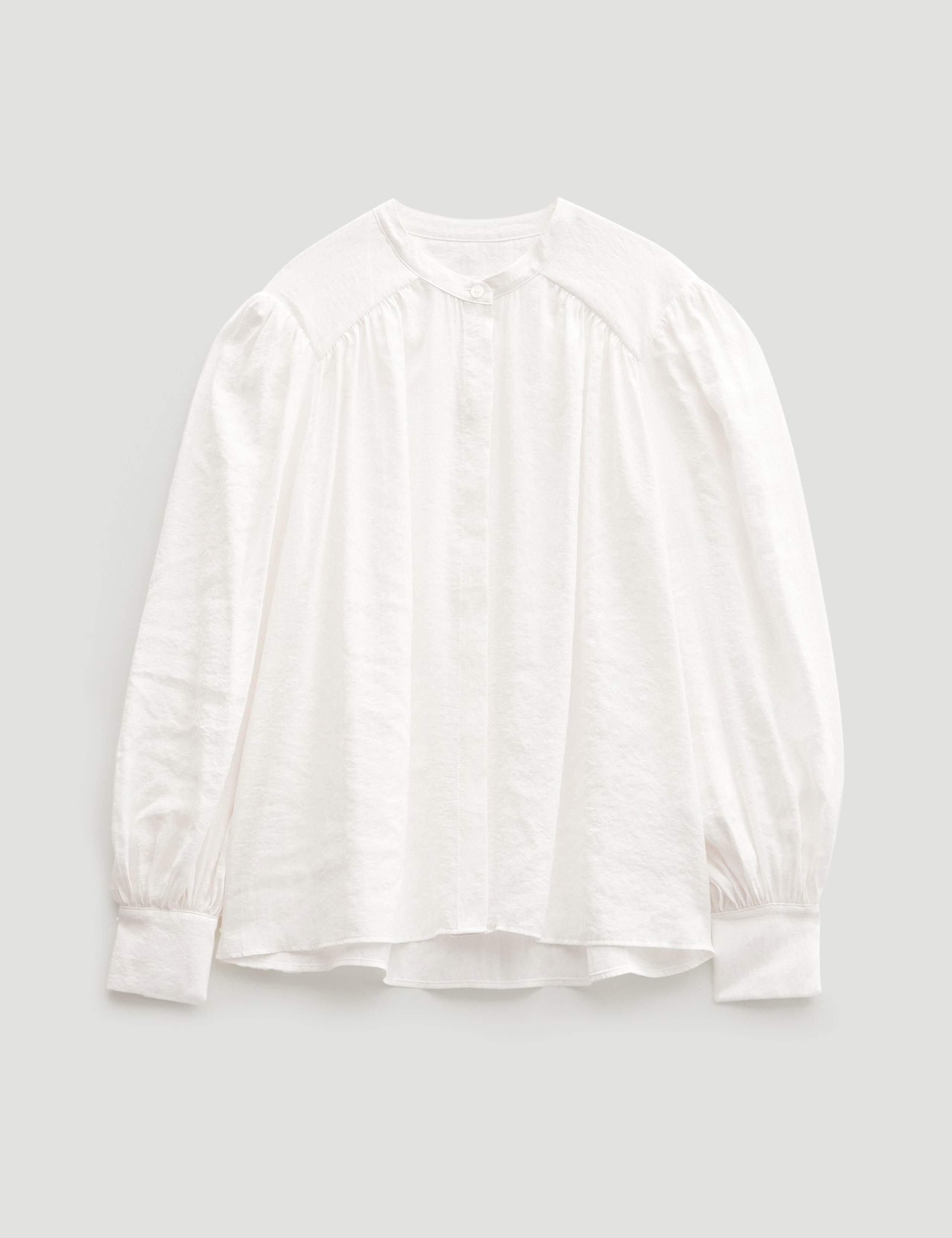 Modal Rich Relaxed Puff Sleeve Blouse 2 of 4