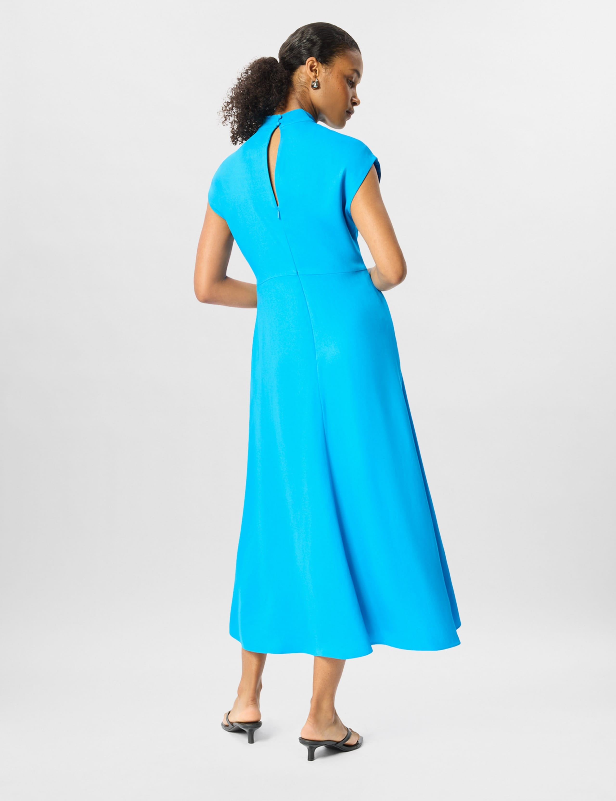 High Neck Midi Skater Dress 3 of 5