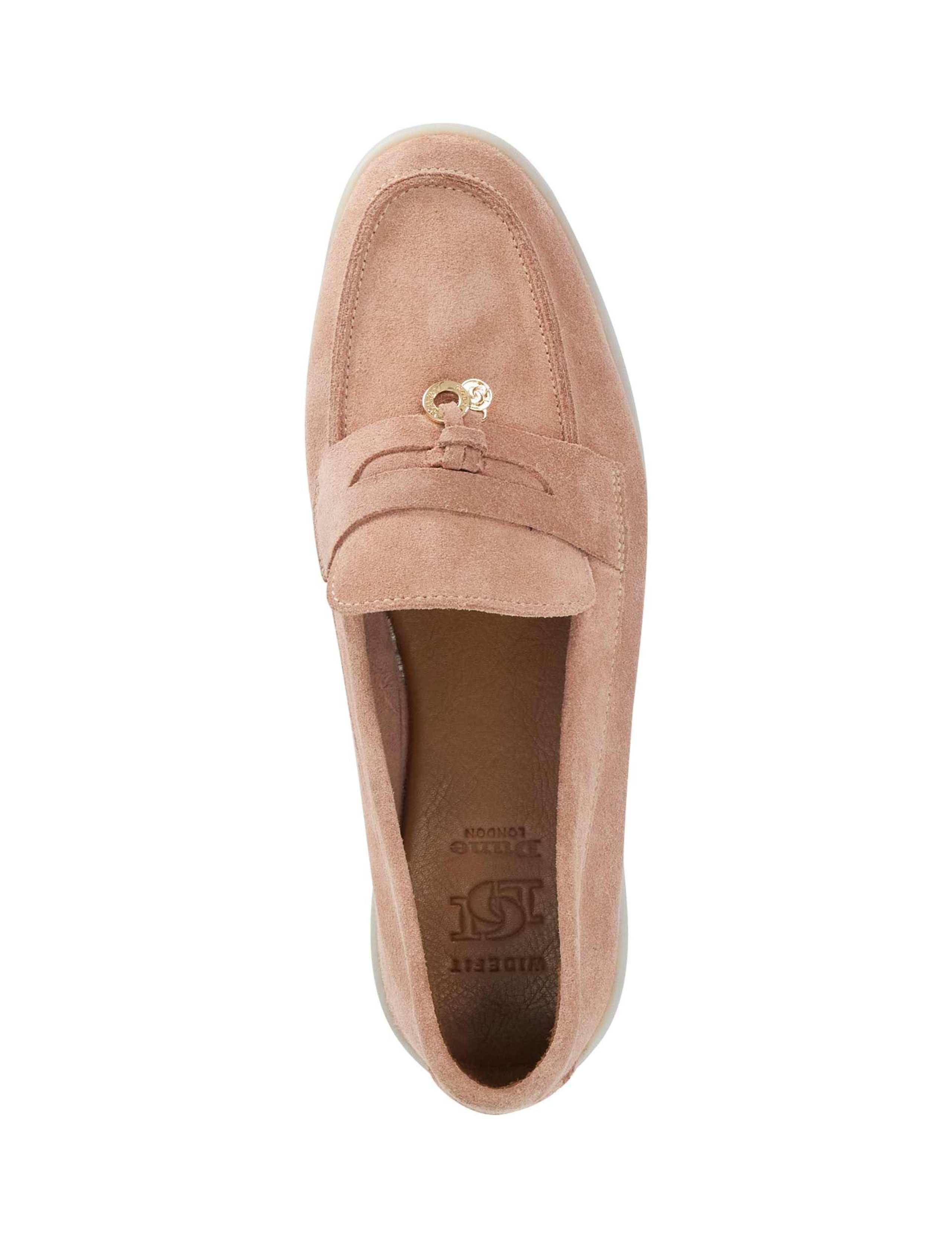 Wide Fit Suede Slip On Flat Loafers 2 of 6