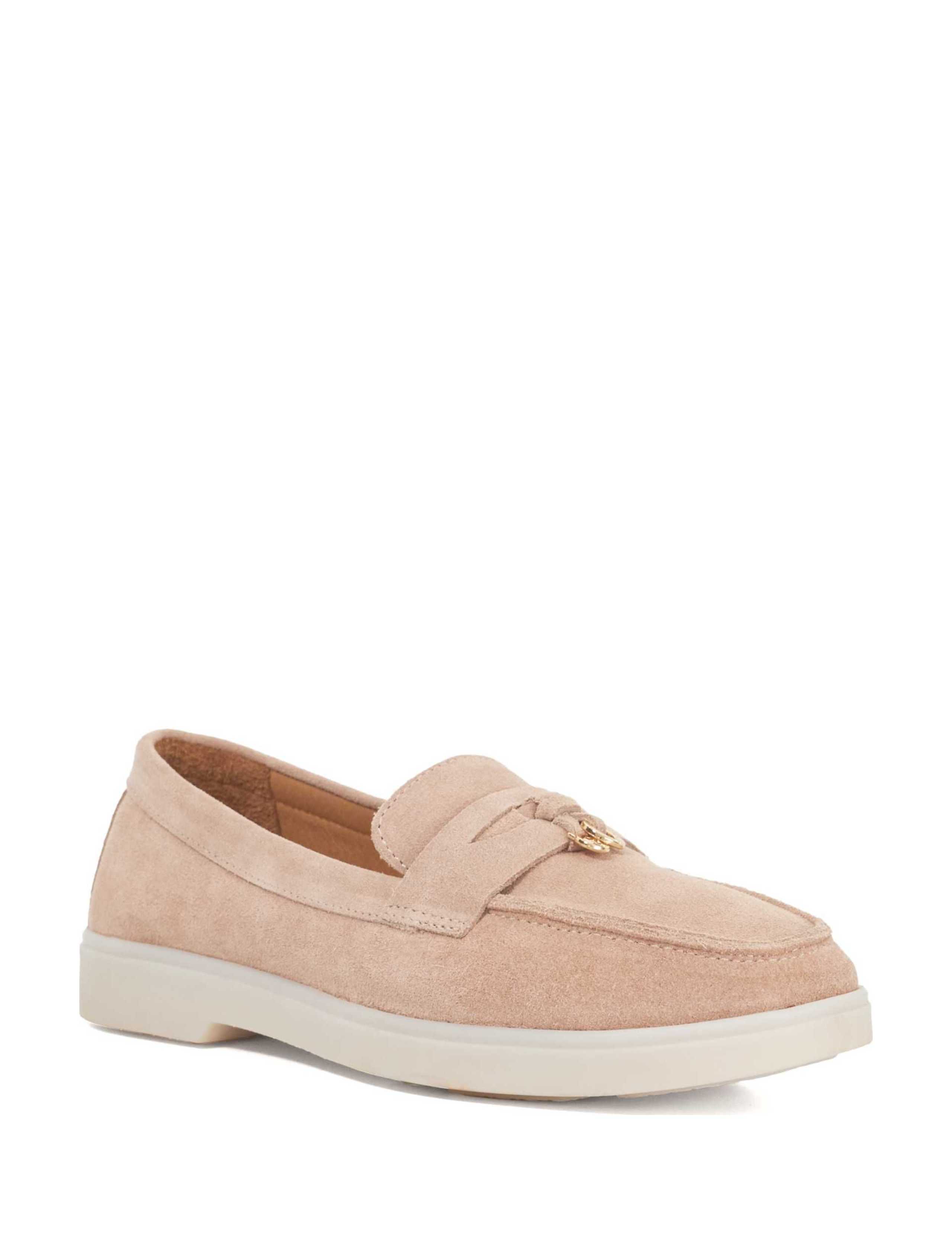 Wide Fit Suede Slip On Flat Loafers 3 of 6
