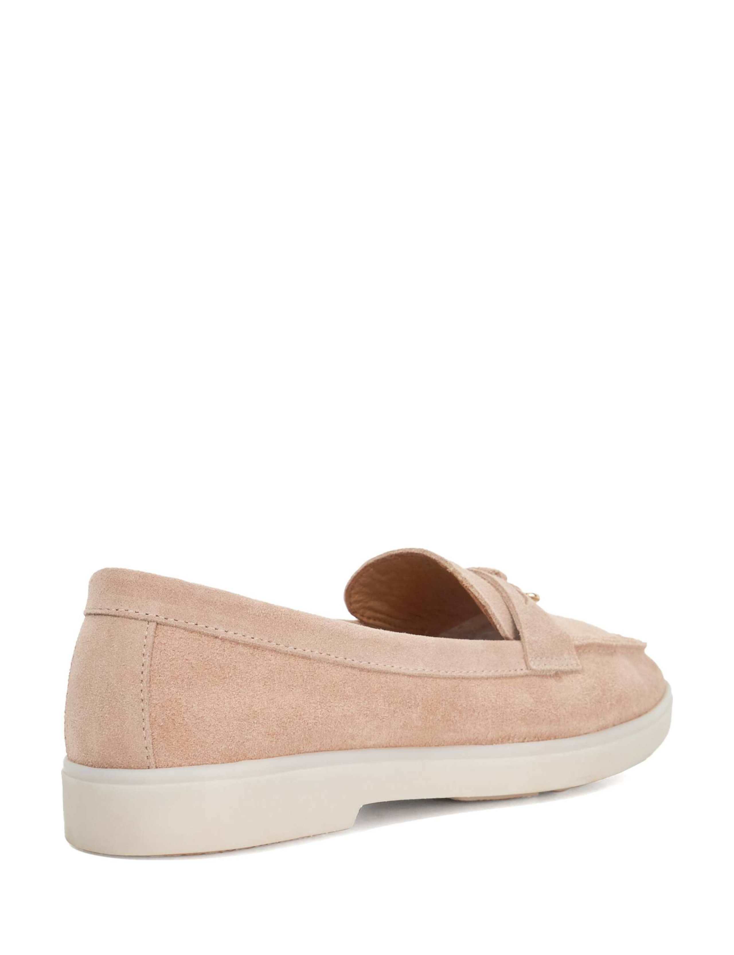 Wide Fit Suede Slip On Flat Loafers 4 of 6