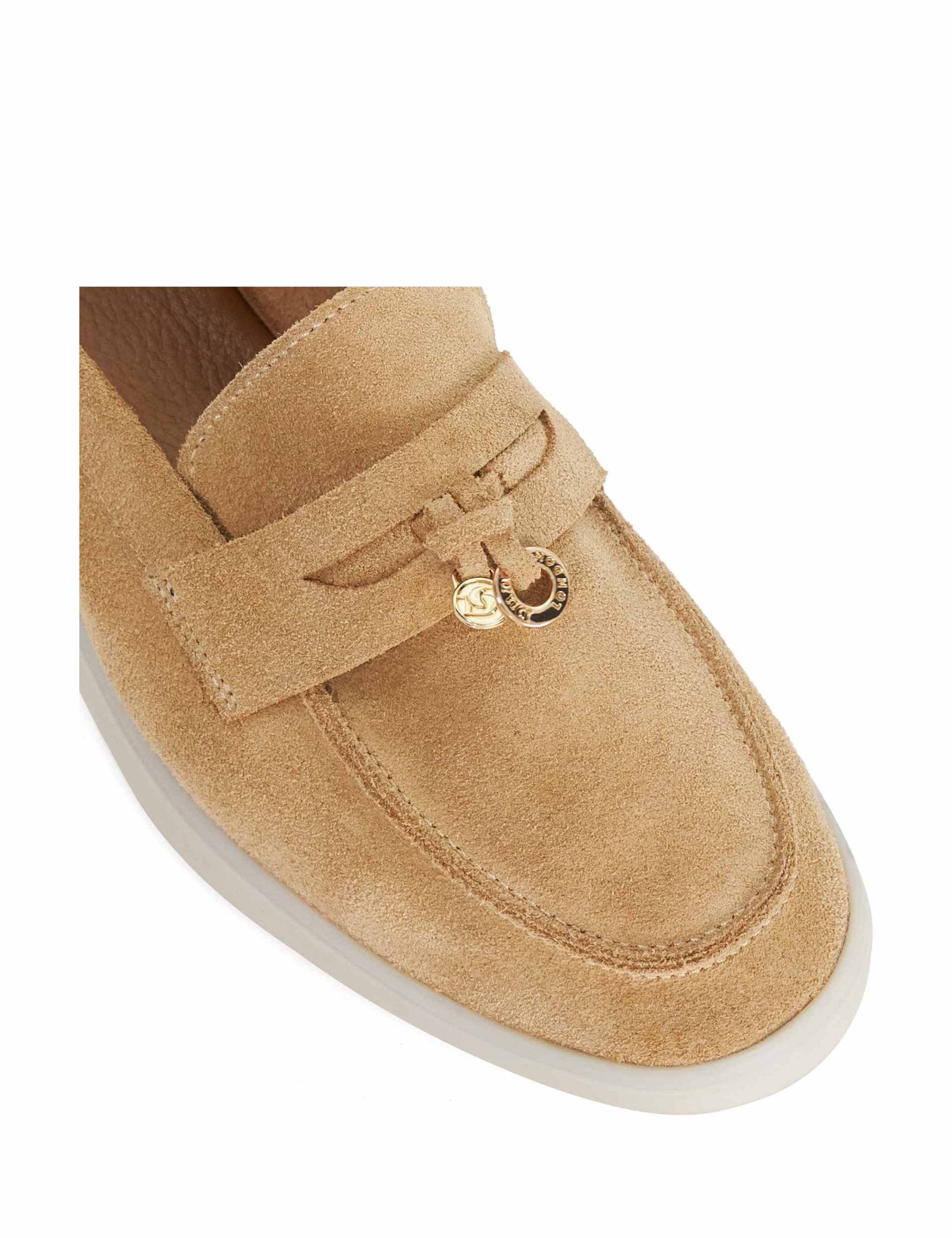 Wide Fit Suede Slip On Flat Loafers 4 of 5