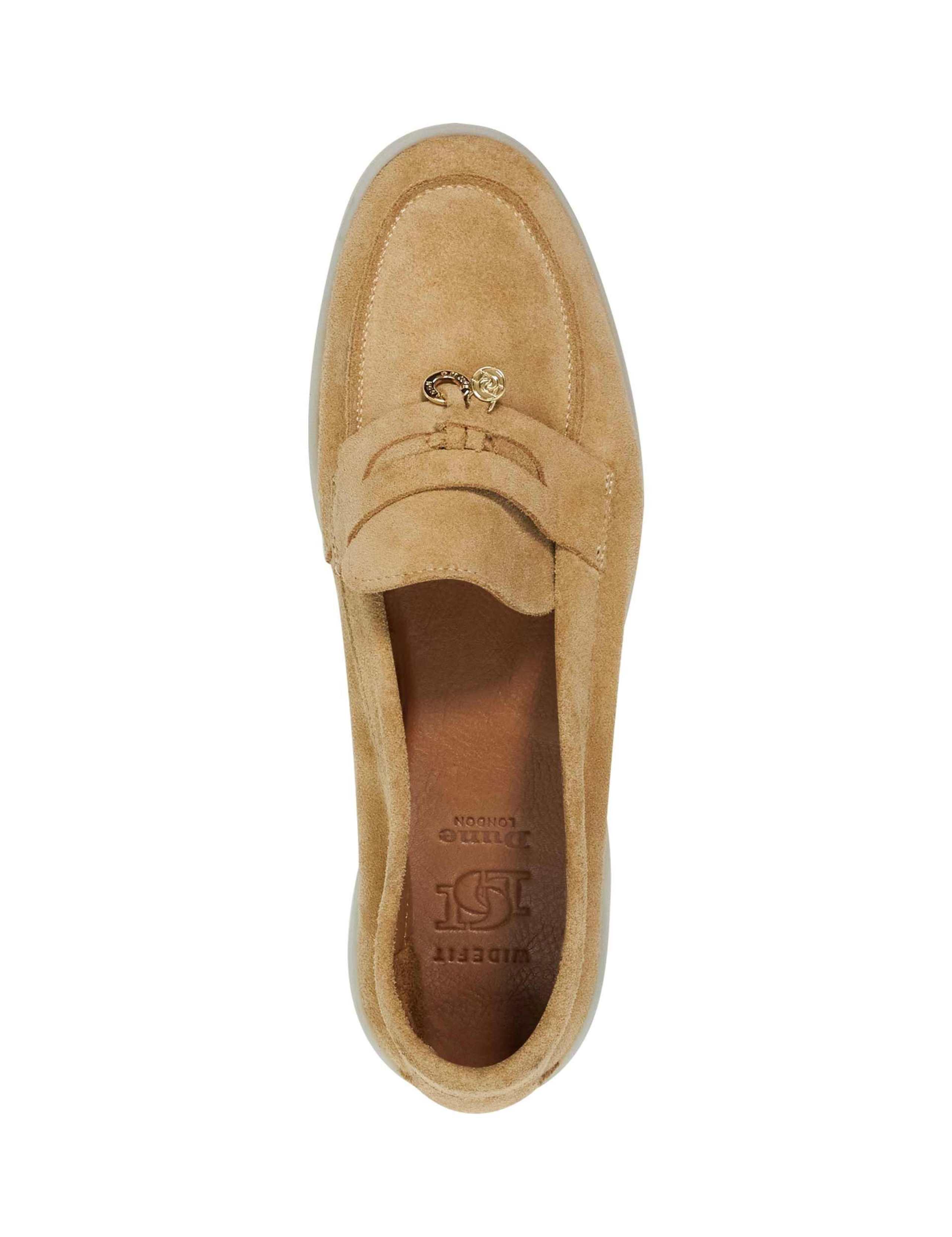 Wide Fit Suede Slip On Flat Loafers 5 of 5