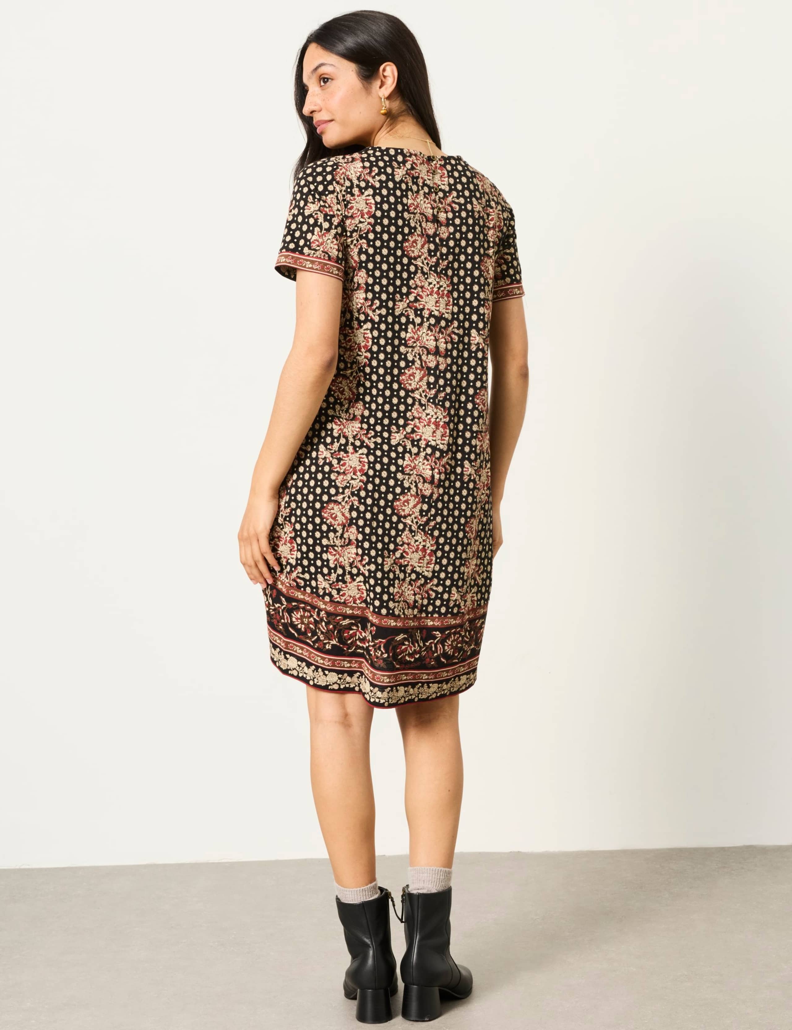 Cotton Rich Printed Mini T-Shirt Dress 6 of 7