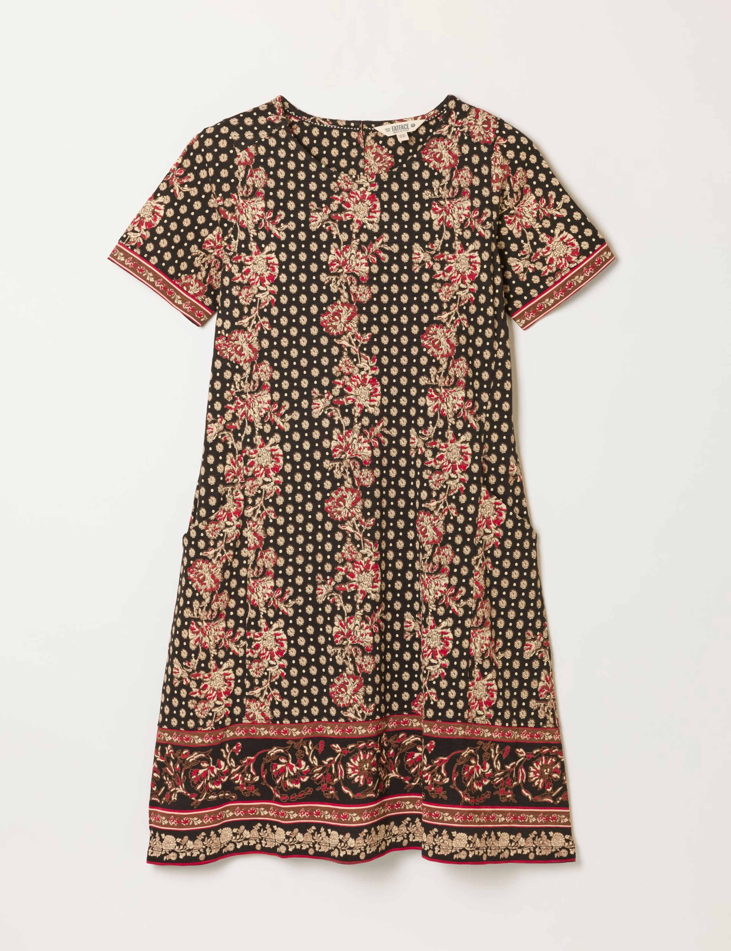 Cotton Rich Printed Mini T-Shirt Dress 2 of 7