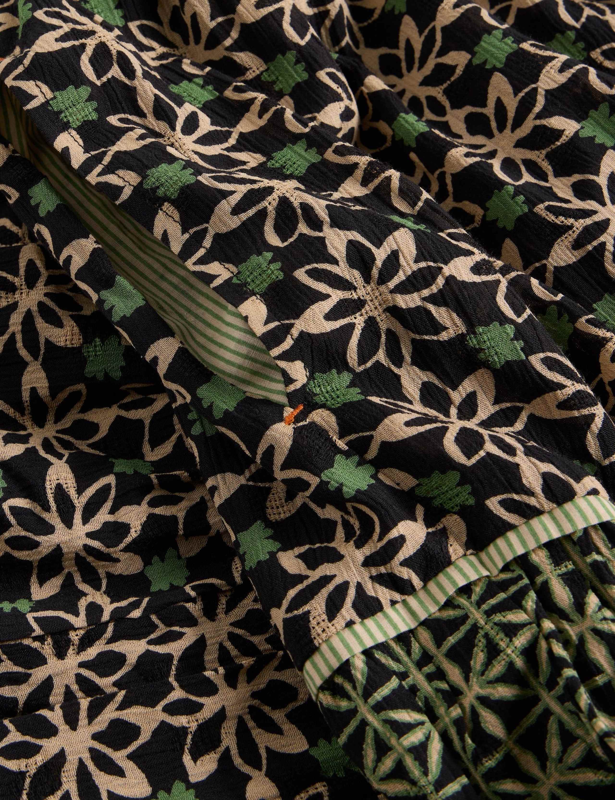 Printed Midi Tiered A-Line Skirt 5 of 6