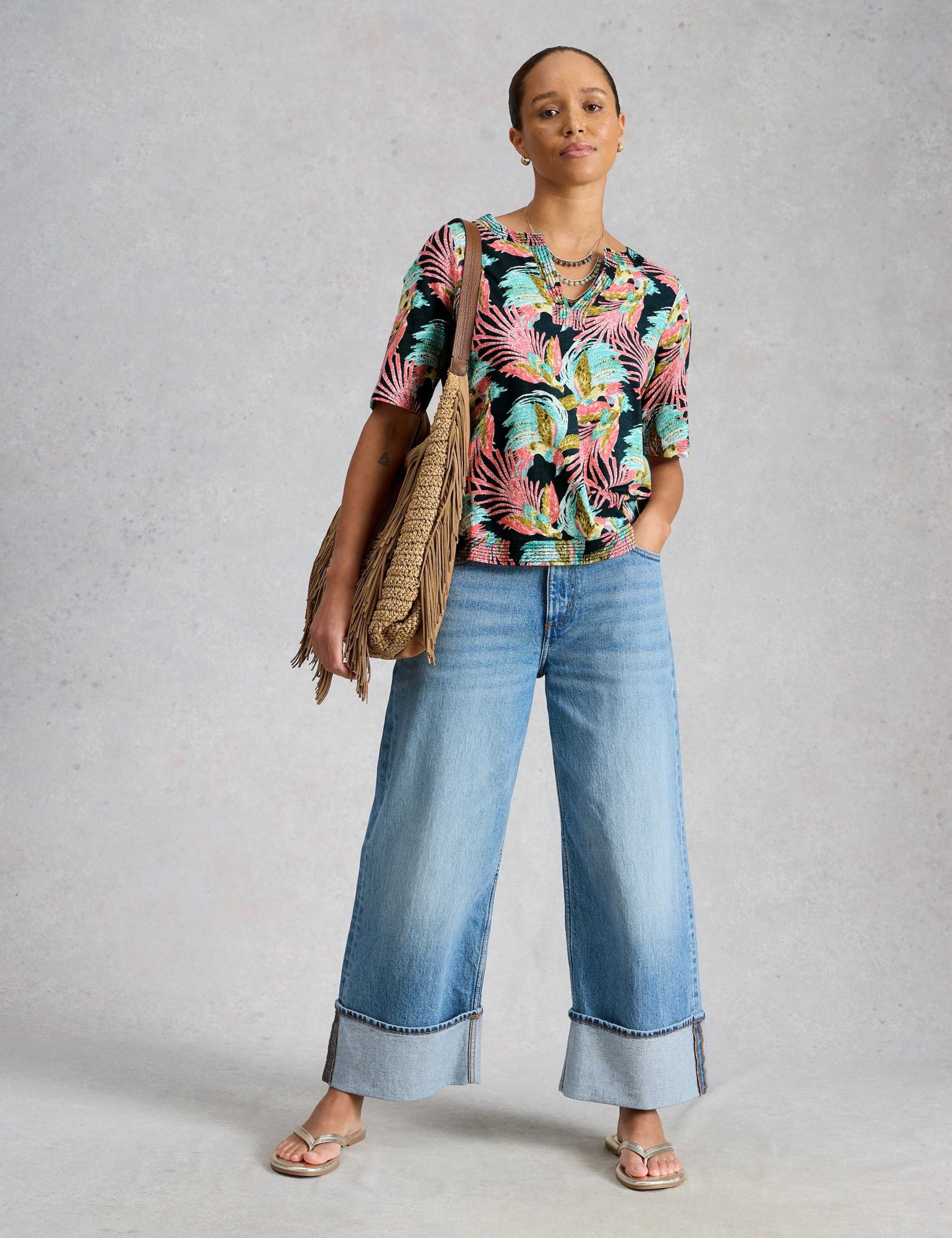 Pure Cotton Embroidered Top 3 of 6