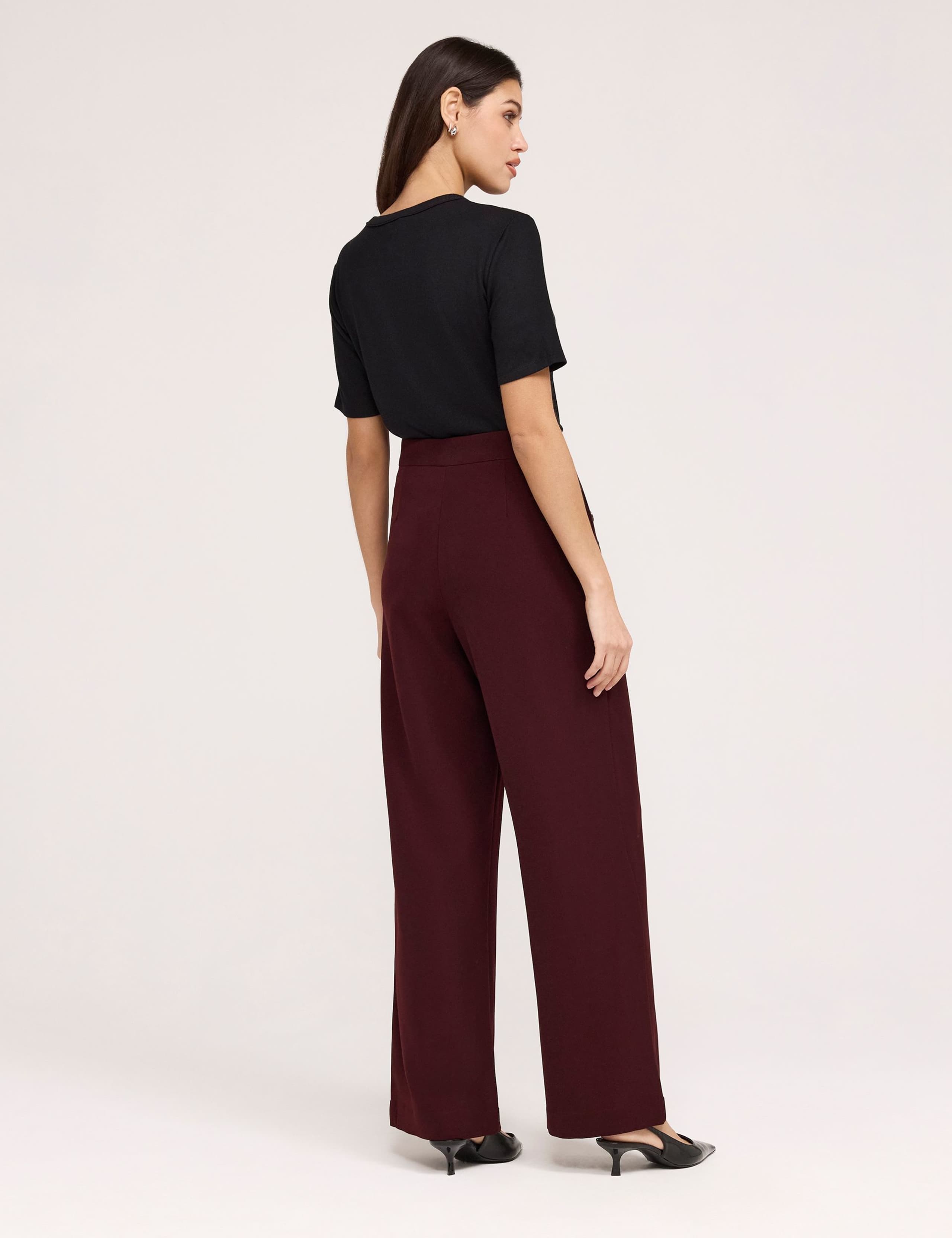 Twill Wide Leg Trousers 3 of 5